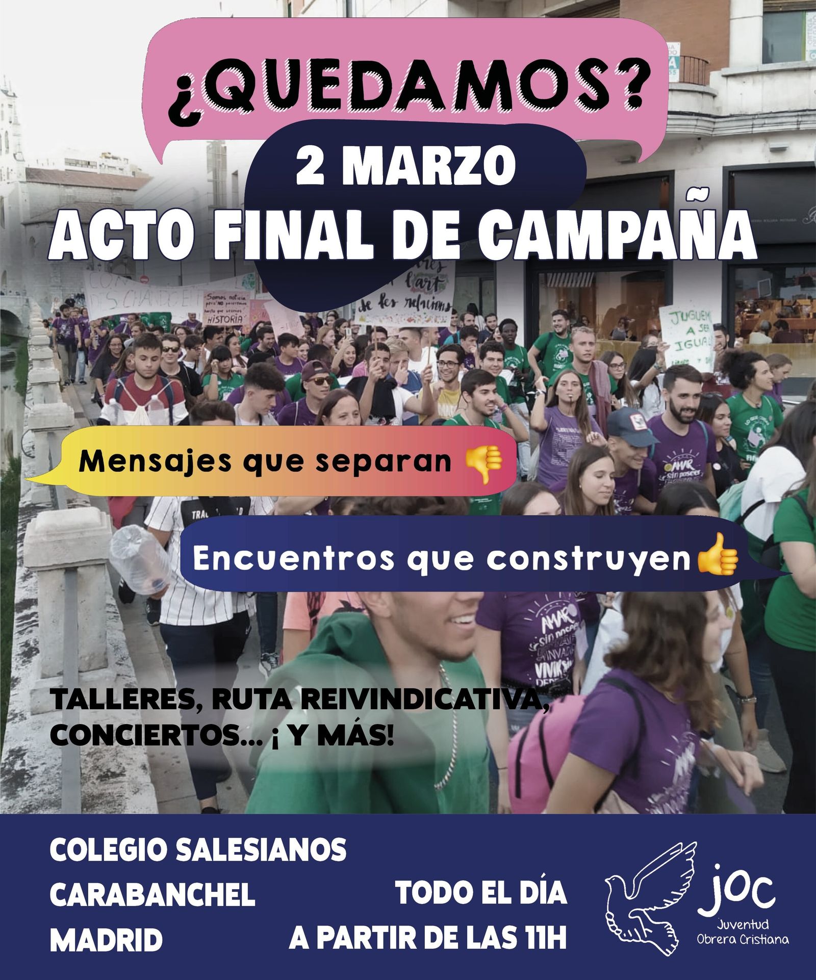 Cartel Acto Campaña JOC