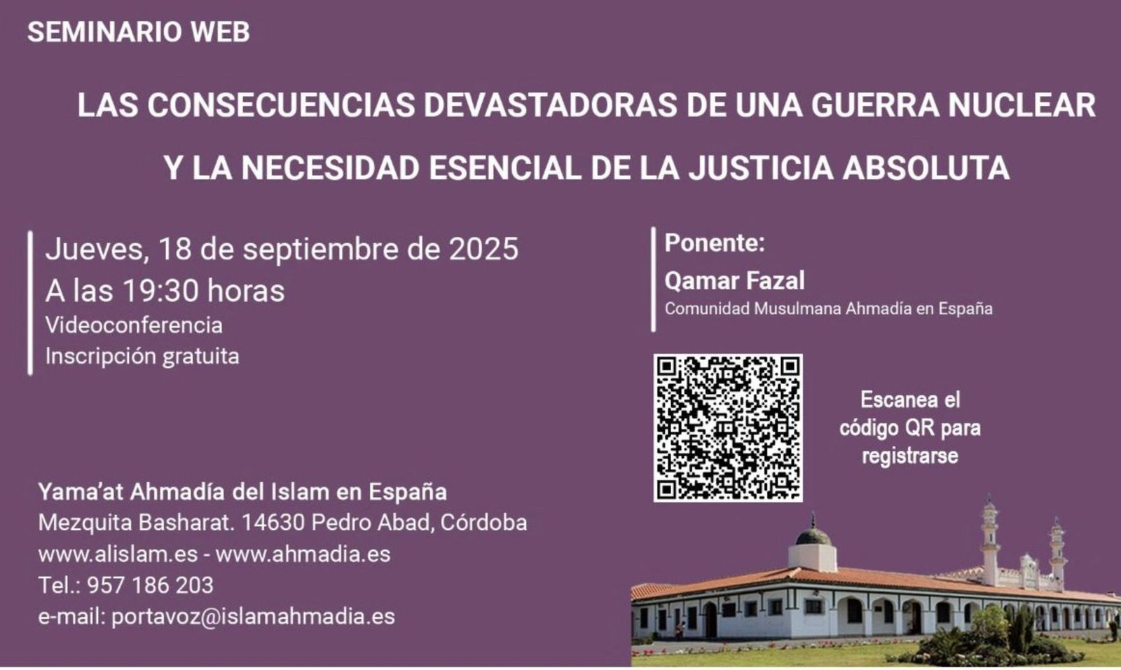 seminario web ahmadí