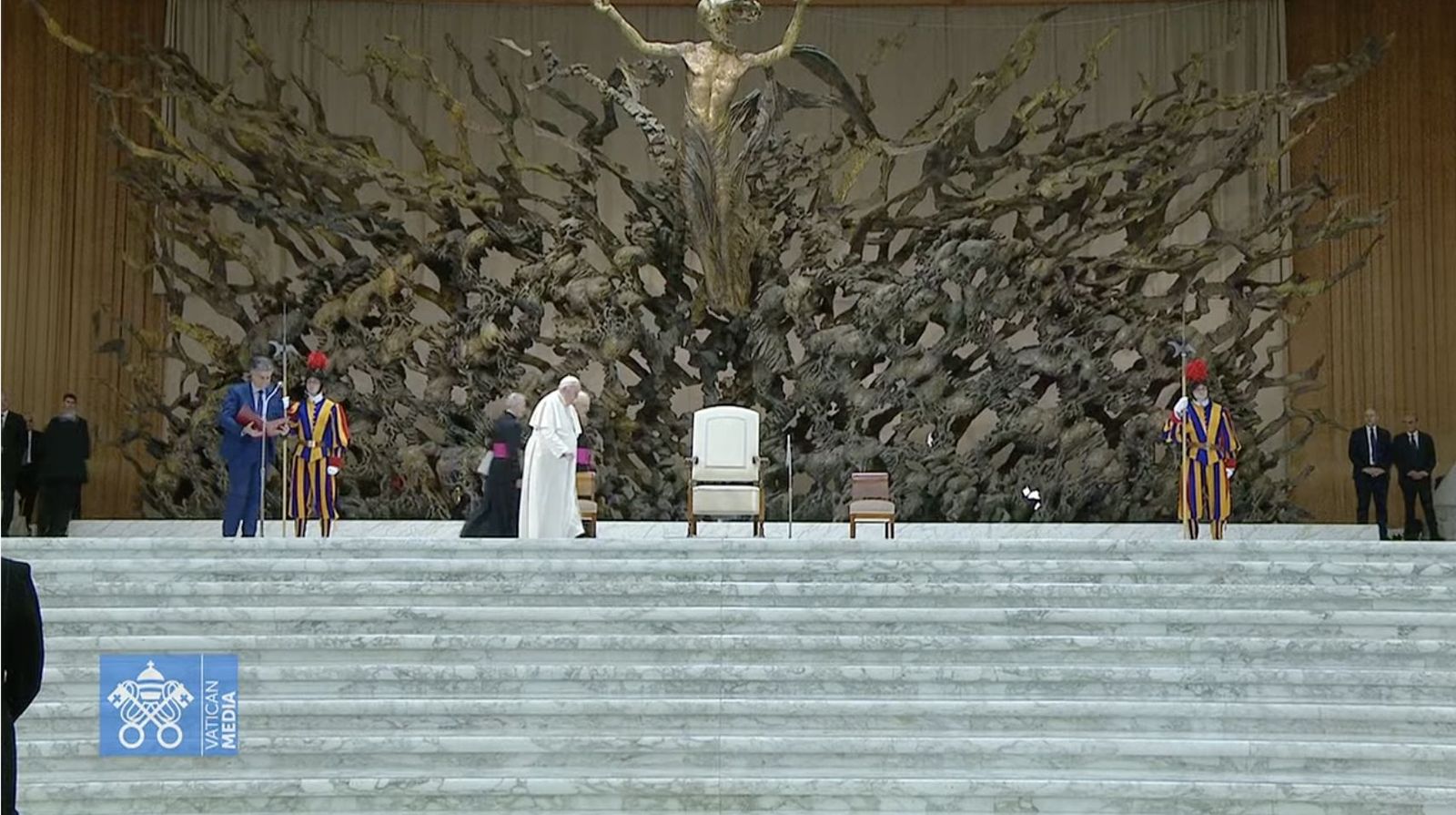 Francisco, a su llegada a la audiencia general