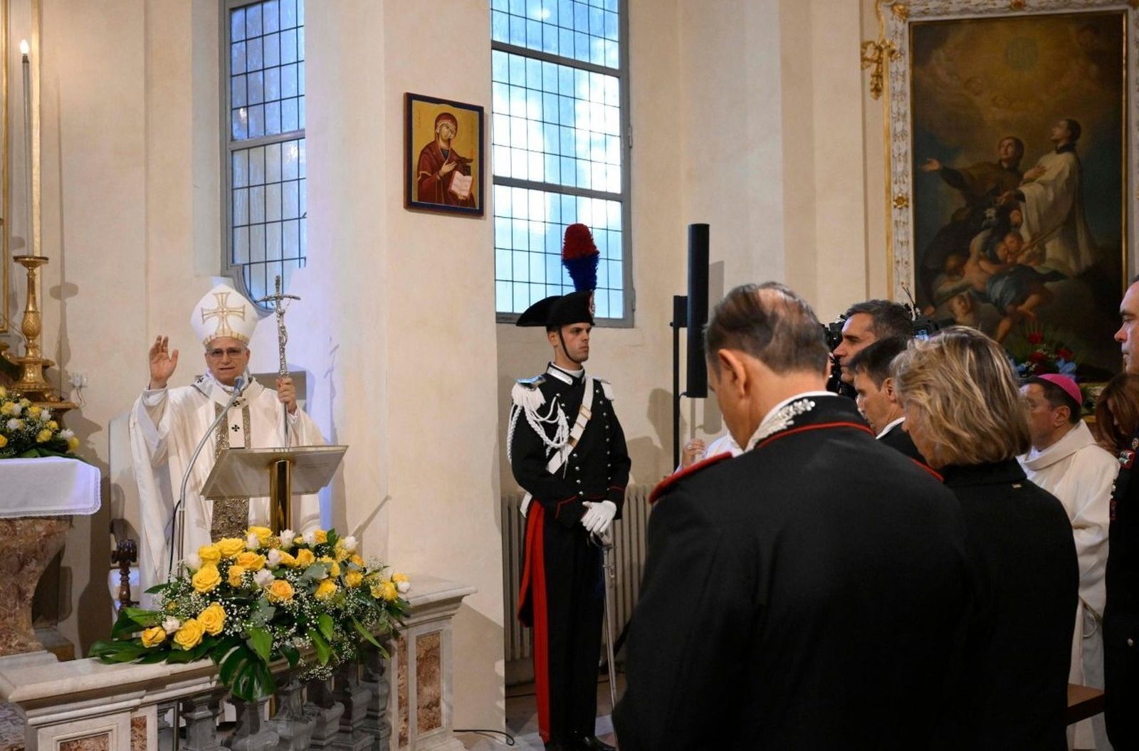 León XIV, en la misa a los carabineros