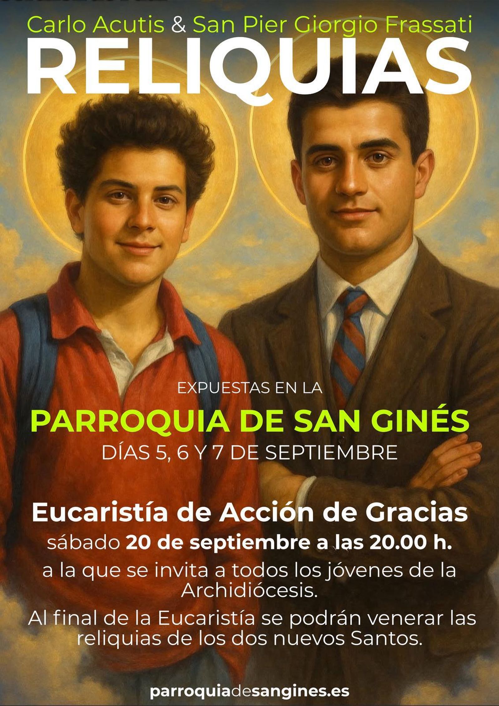 Reliquias de Acutis y Frassati, en San Ginés