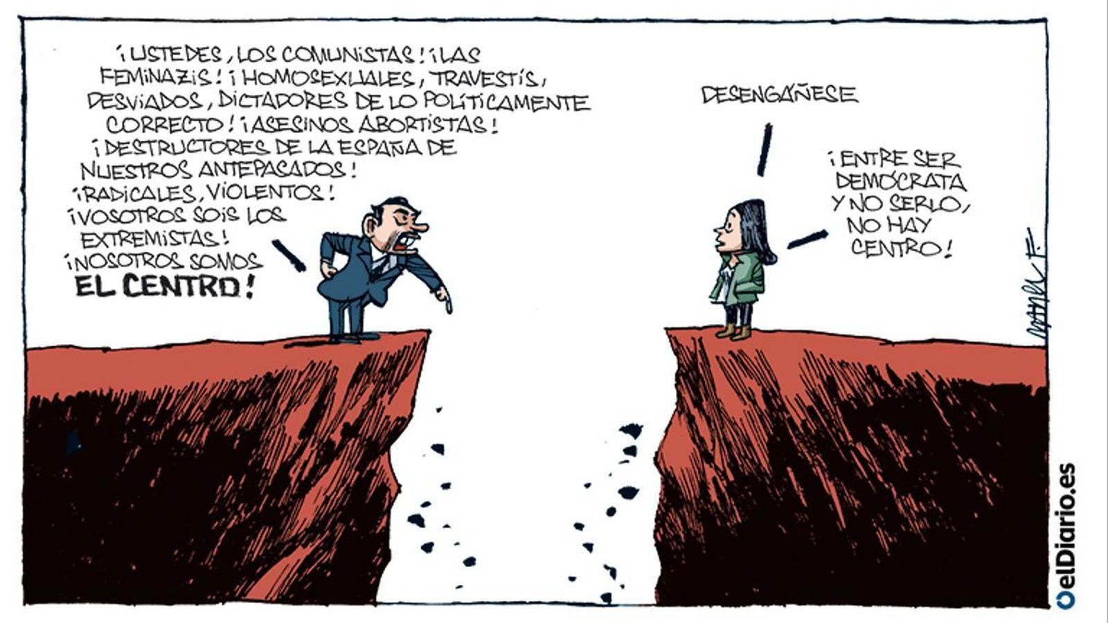 No hay equidistancia entre la intolerancia y la democraia