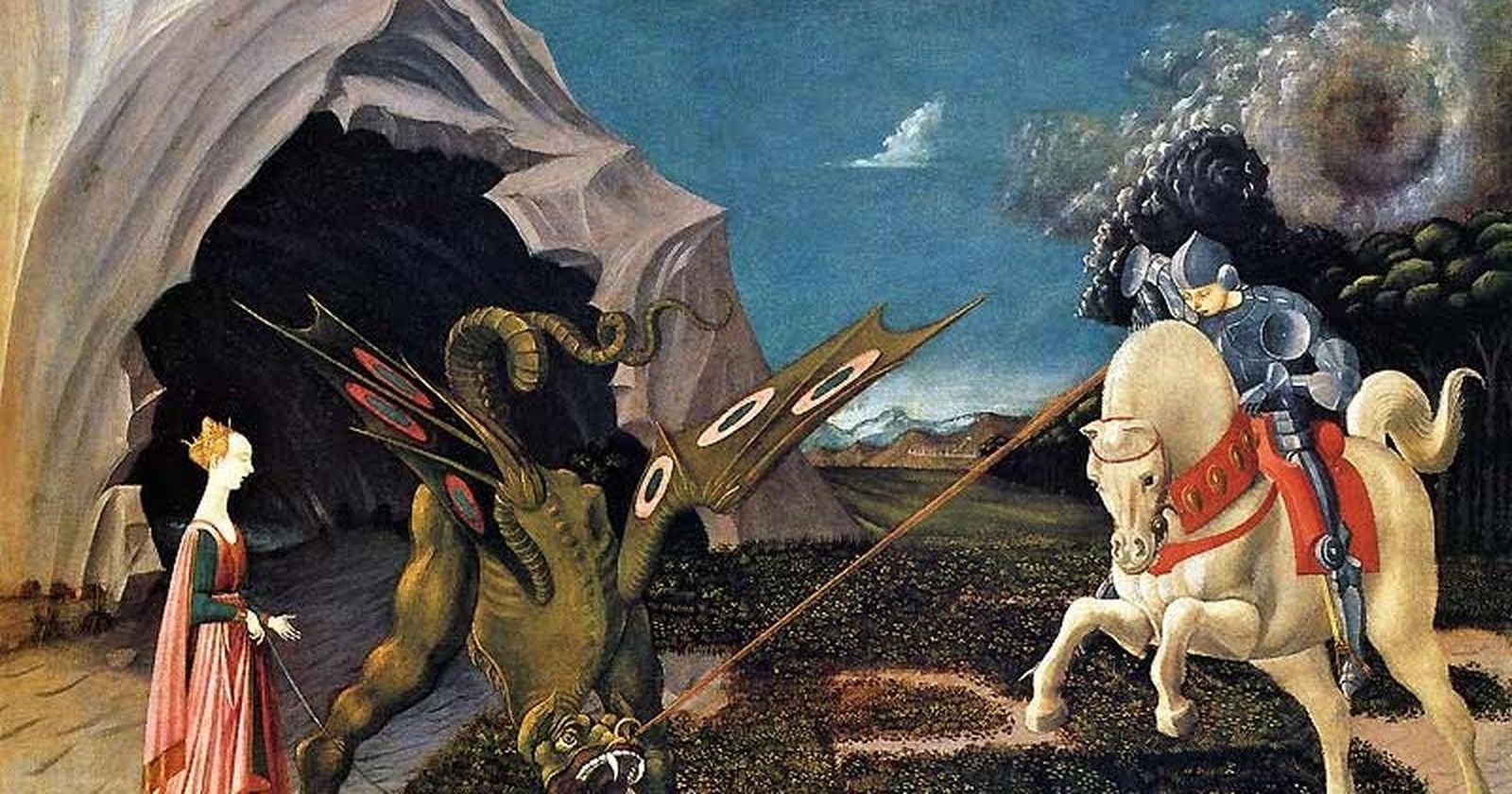 "San Jorge y el dragón", Paolo Ucello