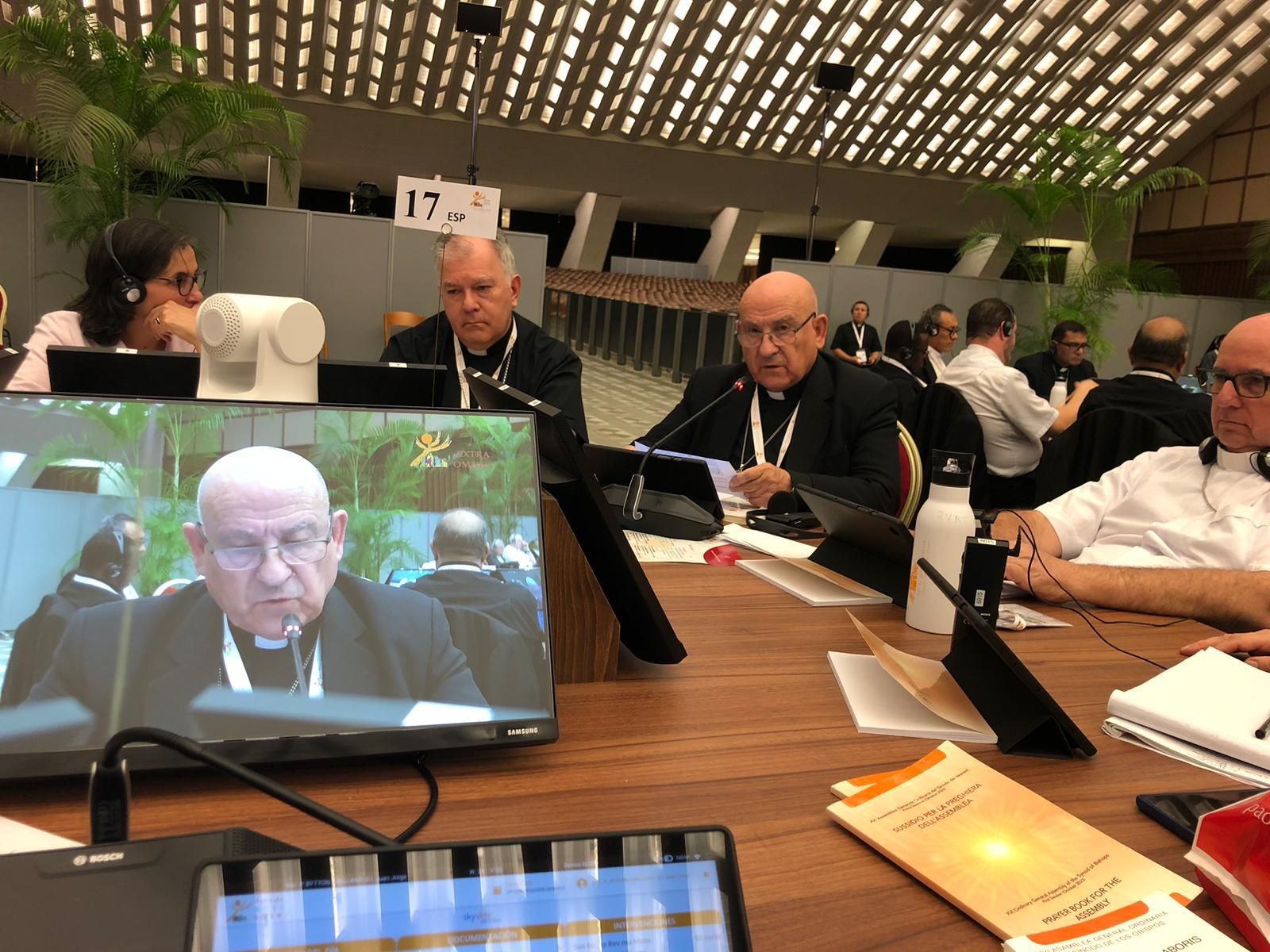 Vicente Jiménez interviene en la asamblea sinodal