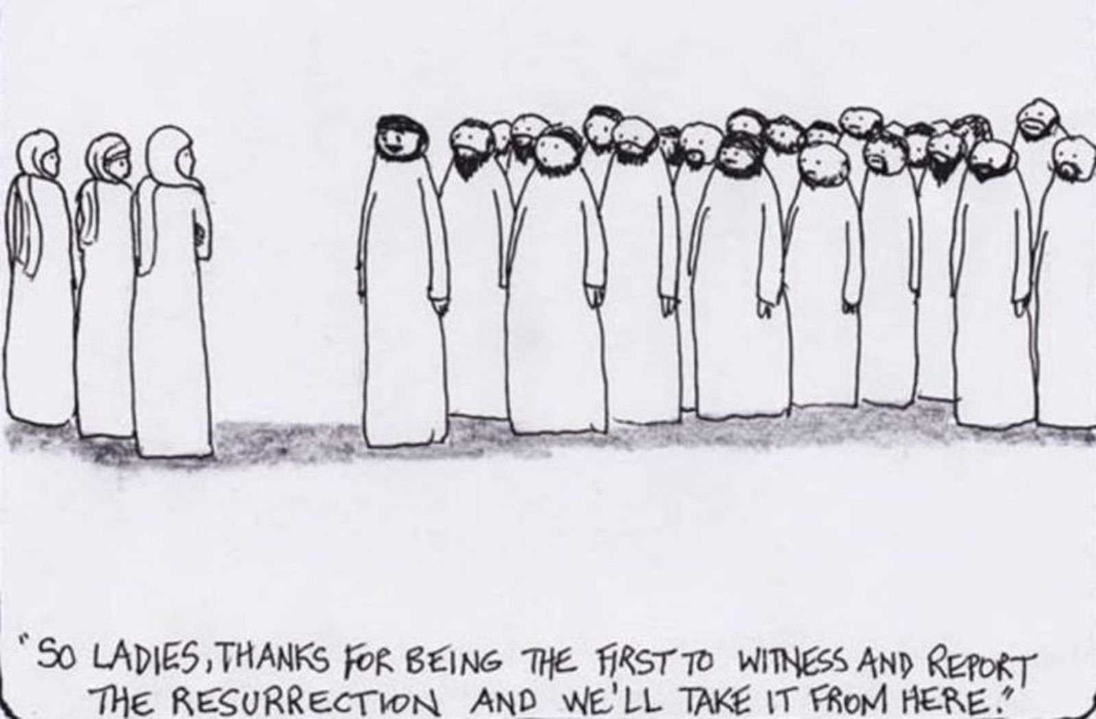 "Gracias, mujeres, por ser las primeras en proclamar la Resurrección"