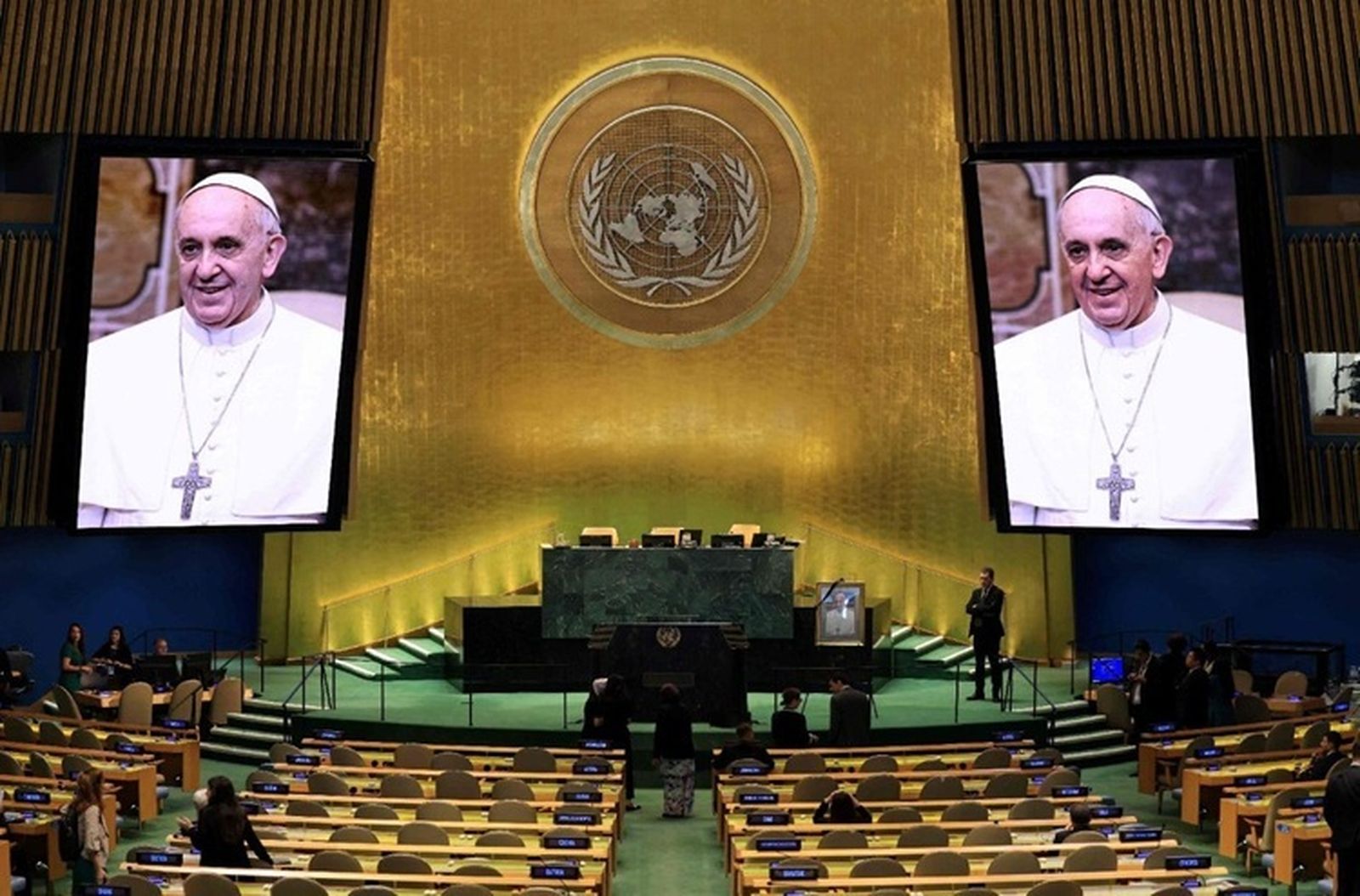 Homenaje en la ONU al papa Francisco