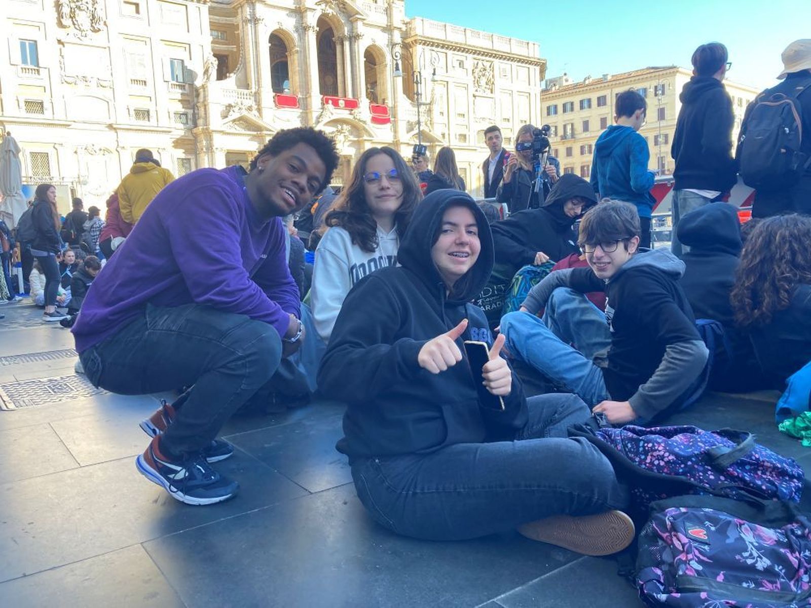 Jóvenes de Salesianos de Macerata.