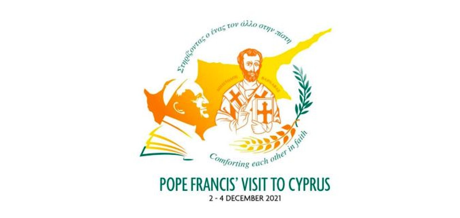 Logo del viaje papal a Chipre