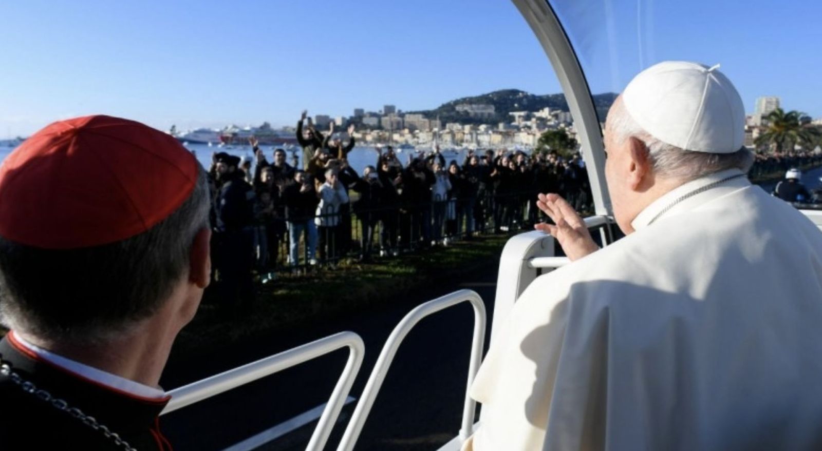 Francisco, con el pueblo corso