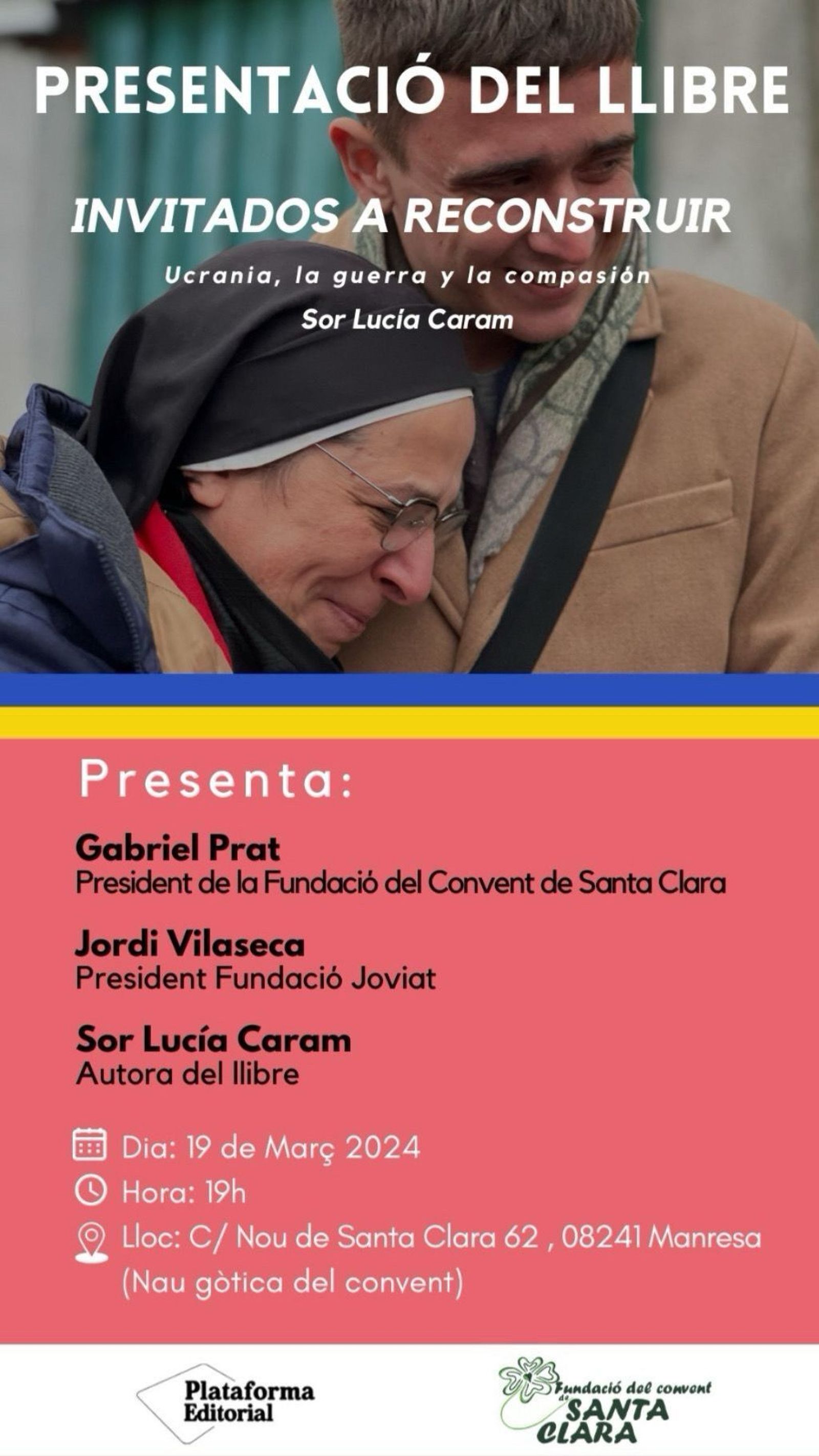 Presentación del libro de Sor Lucía, esta tarde en Manresa