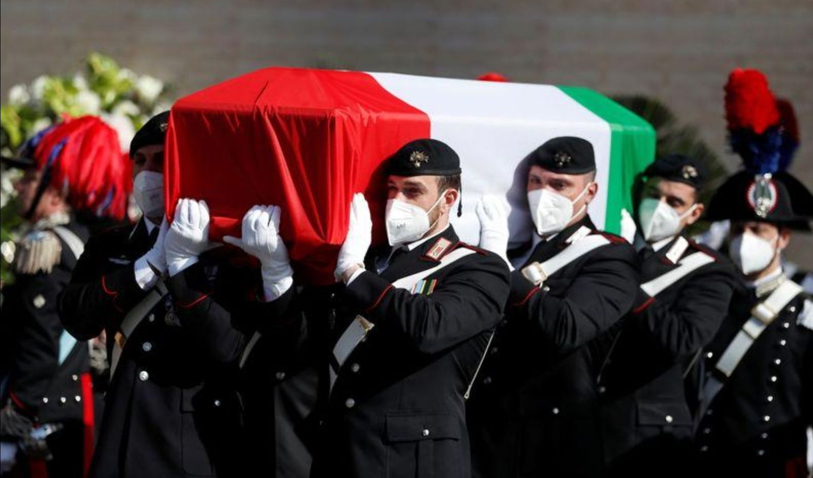 Funeral de De Luca Anastassio y Vittorio Iacovacci
