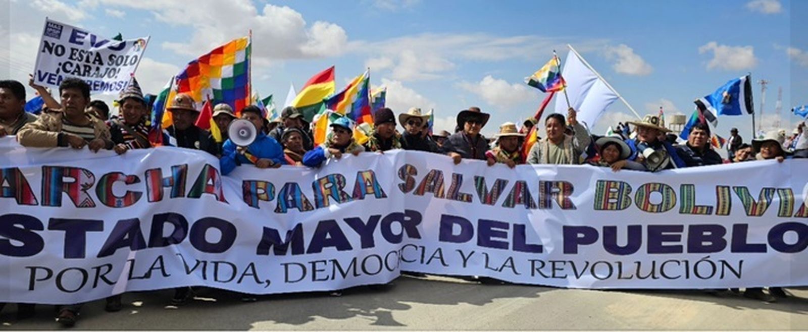 Marcha en Bolivia convocada por Evo Morales