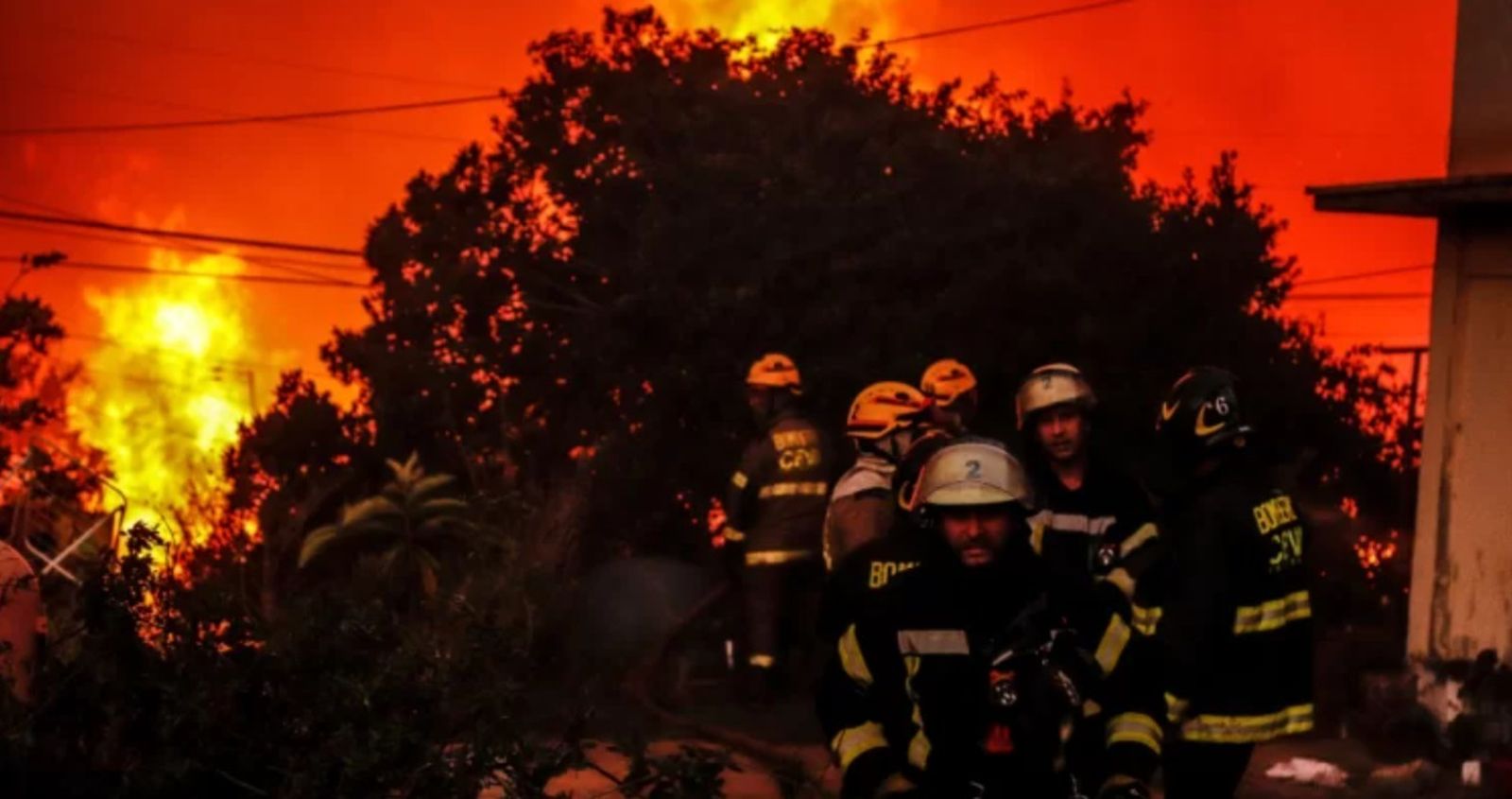 Incendio en Chile