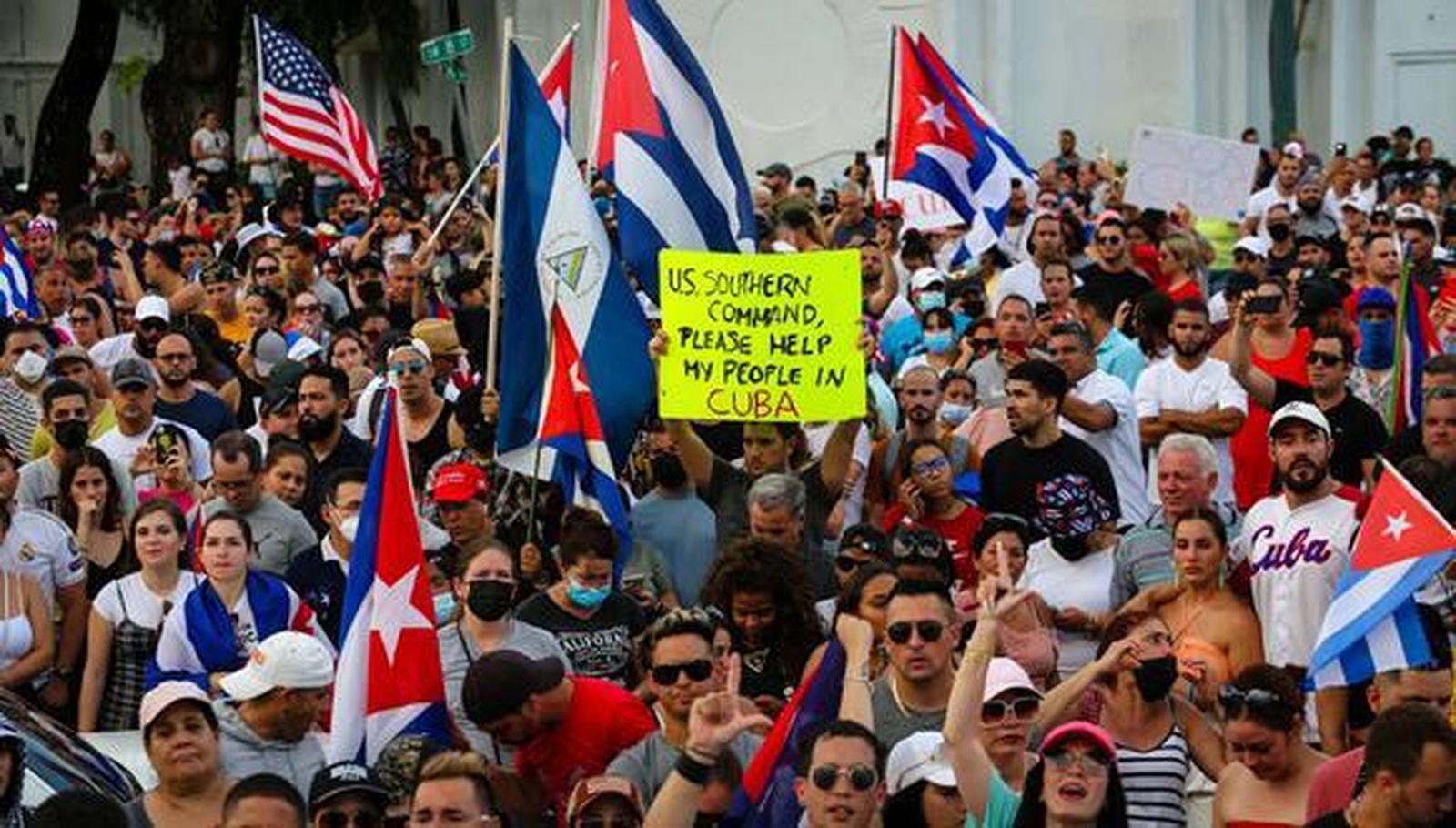 Continúan las protestas en Cuba