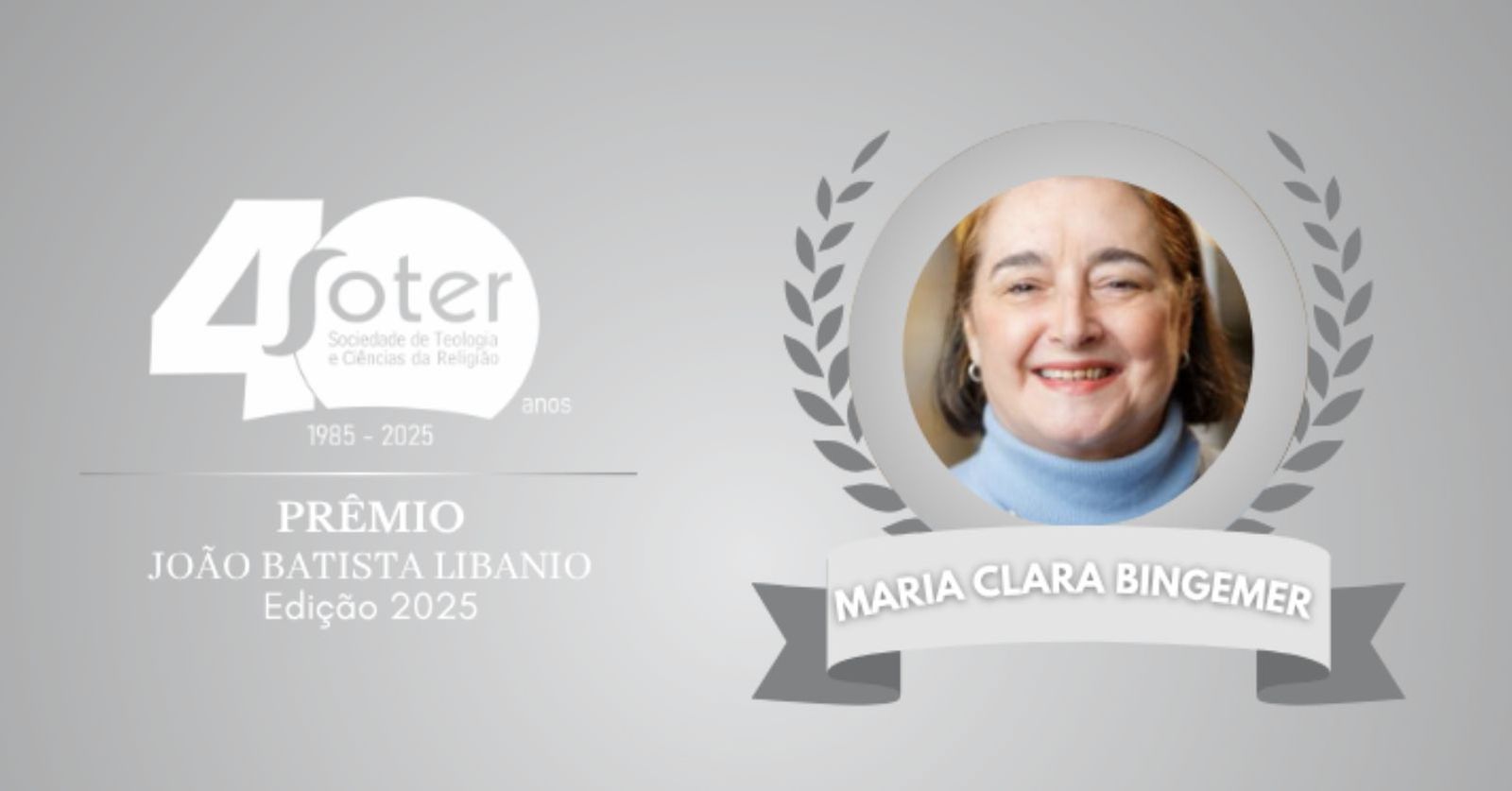 Clara Bingemer, premio João Batista Libanio