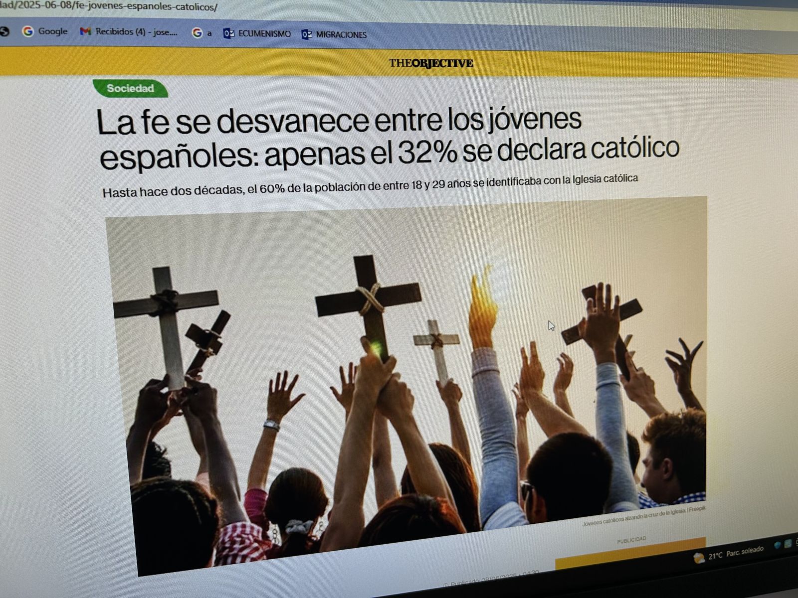Los datos estadísticios religiosos y el Espíritu