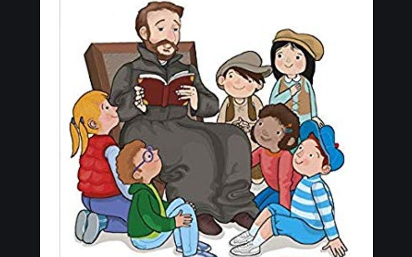 Ilustración de portada de 'San José de Calasanz nos cuenta su vida', del sello Laude