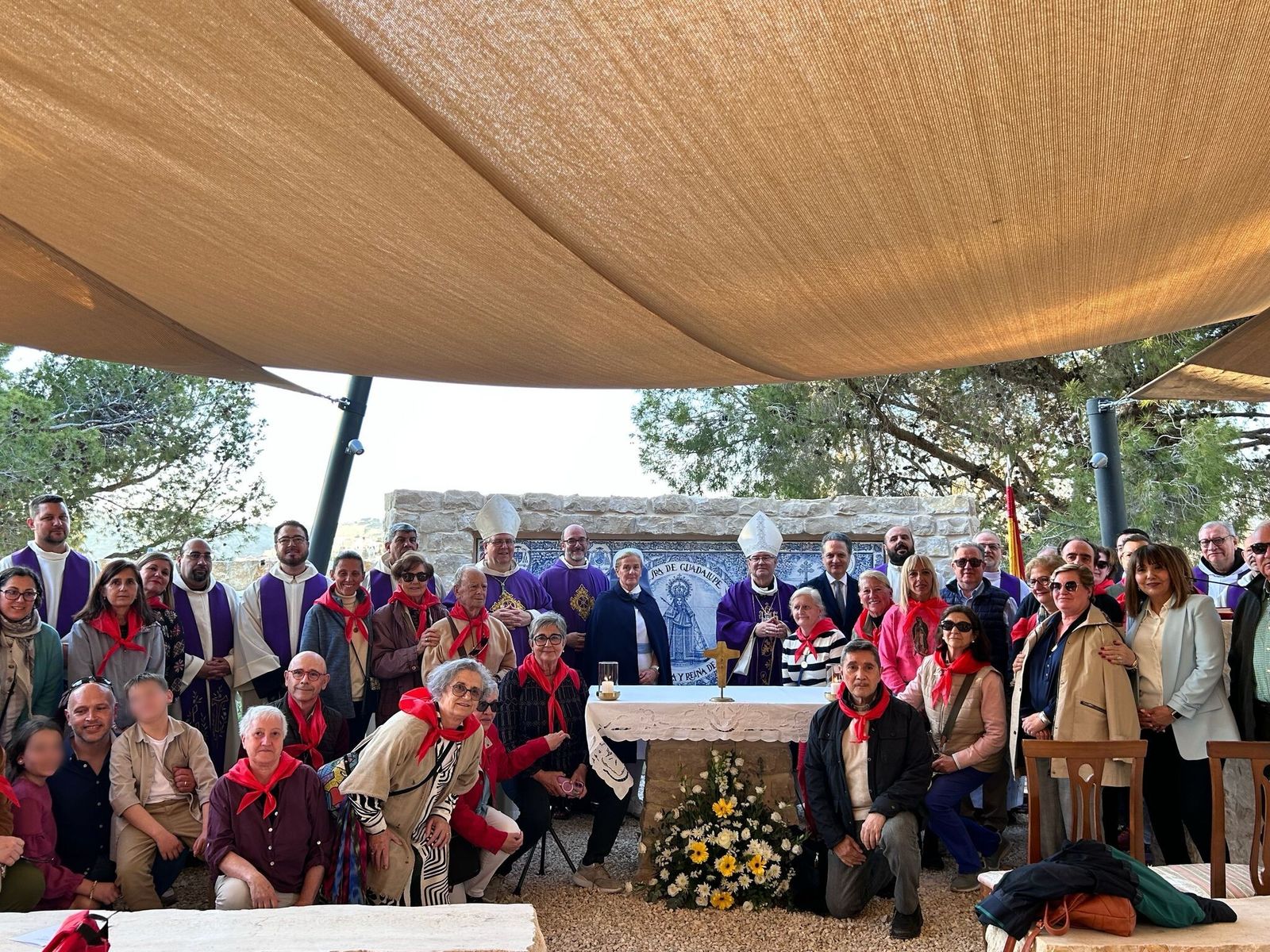 Inauguración de la capilla de la Virgen de Guadalupe en Belén