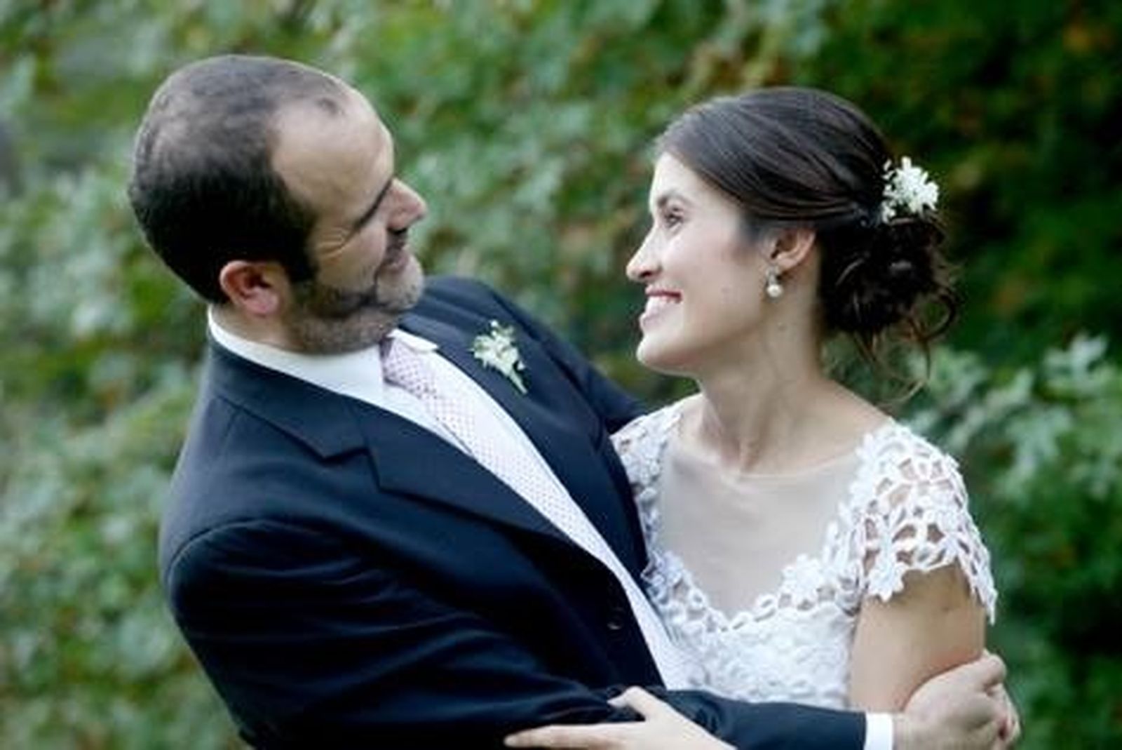 Ignacio y Mariana el dia de su matrimonio en 2015