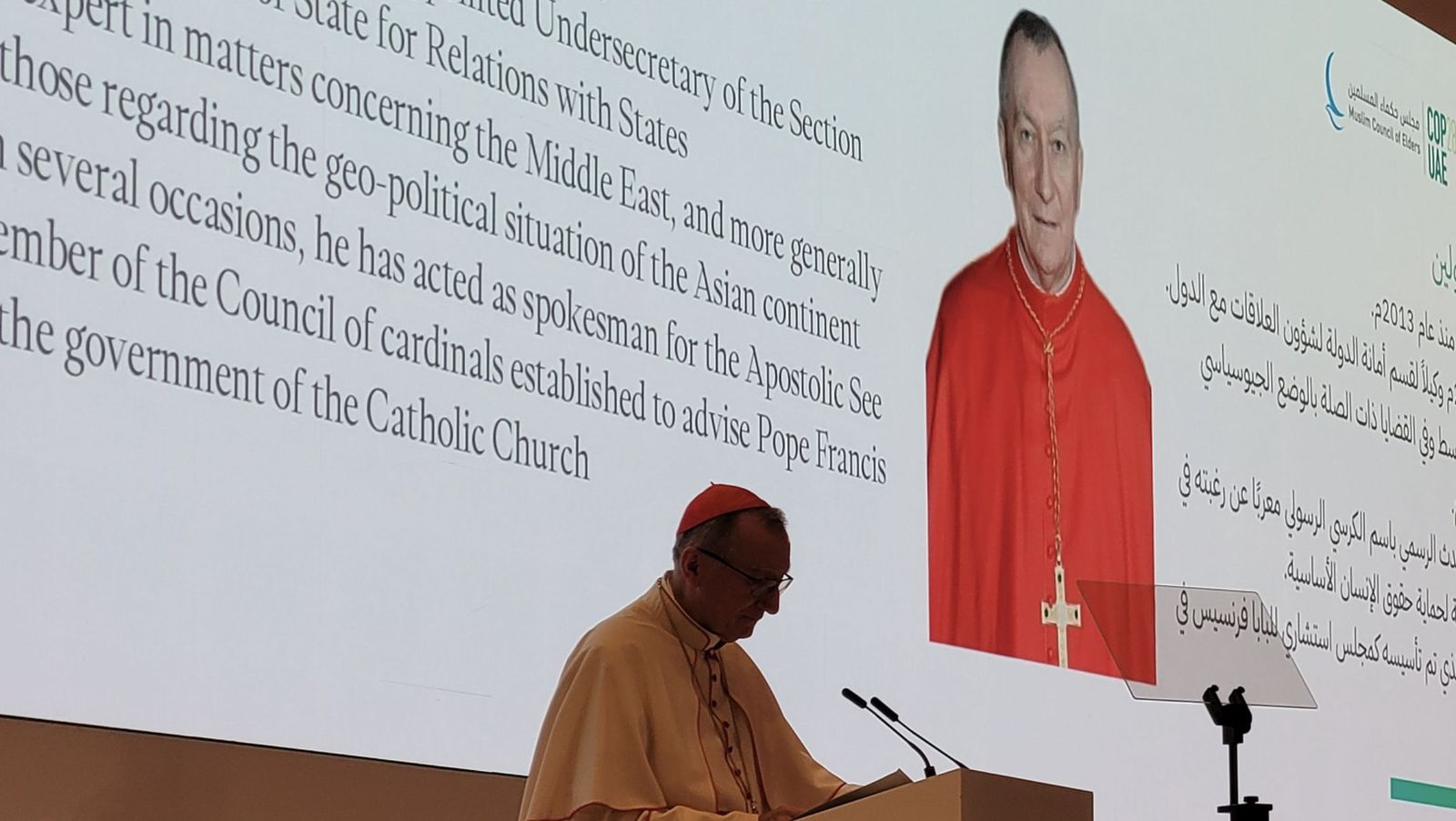 Parolin en la cumbre