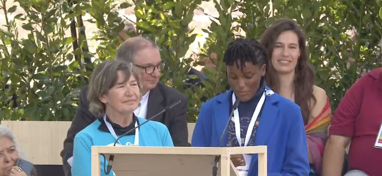 Vanessa Nakate y Annamaria Panarotto