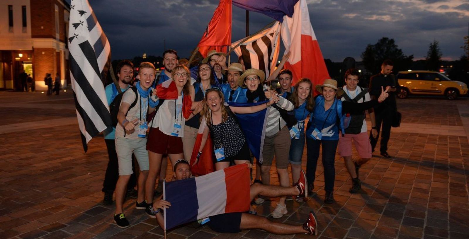 Jóvenes franceses en la JMJ de Cracovia 2016