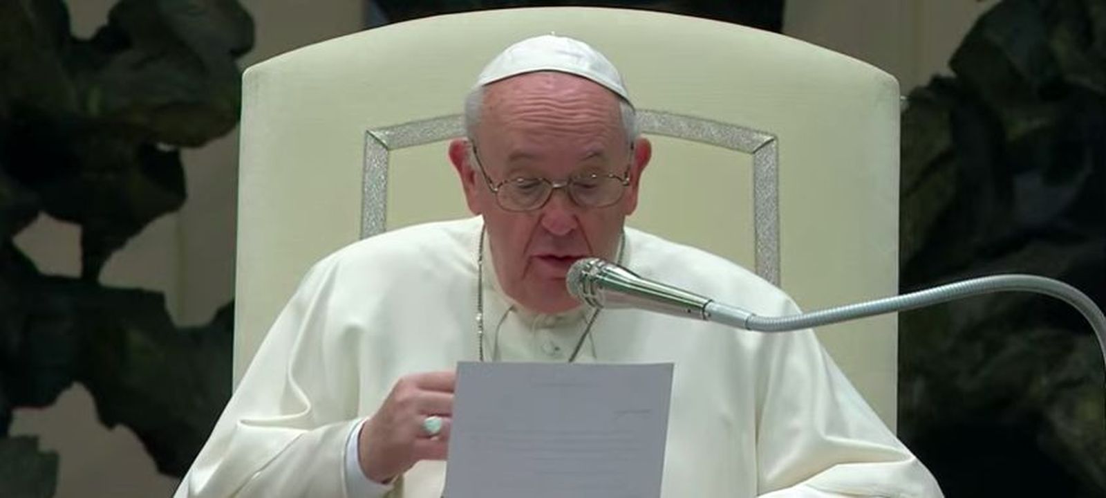 Francisco, en la audiencia de esta mañana