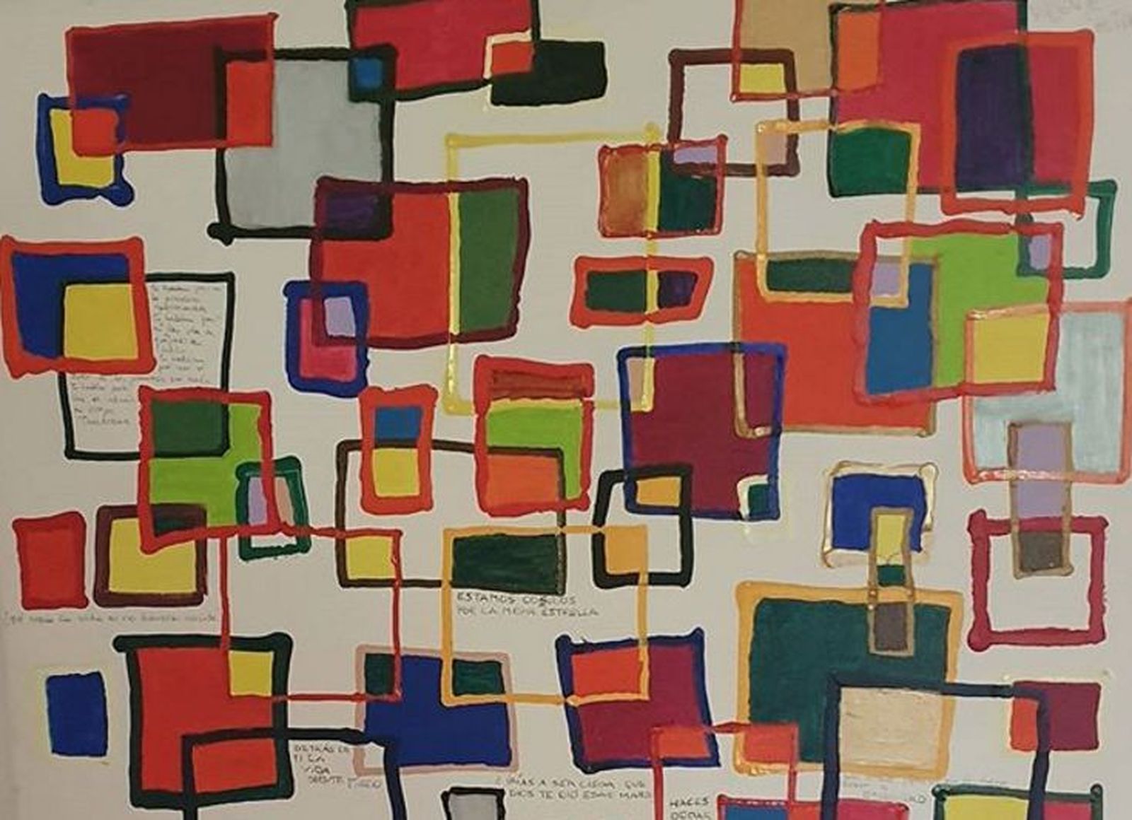 Cuadro que representa ángeles pintado por monseñor Chomali