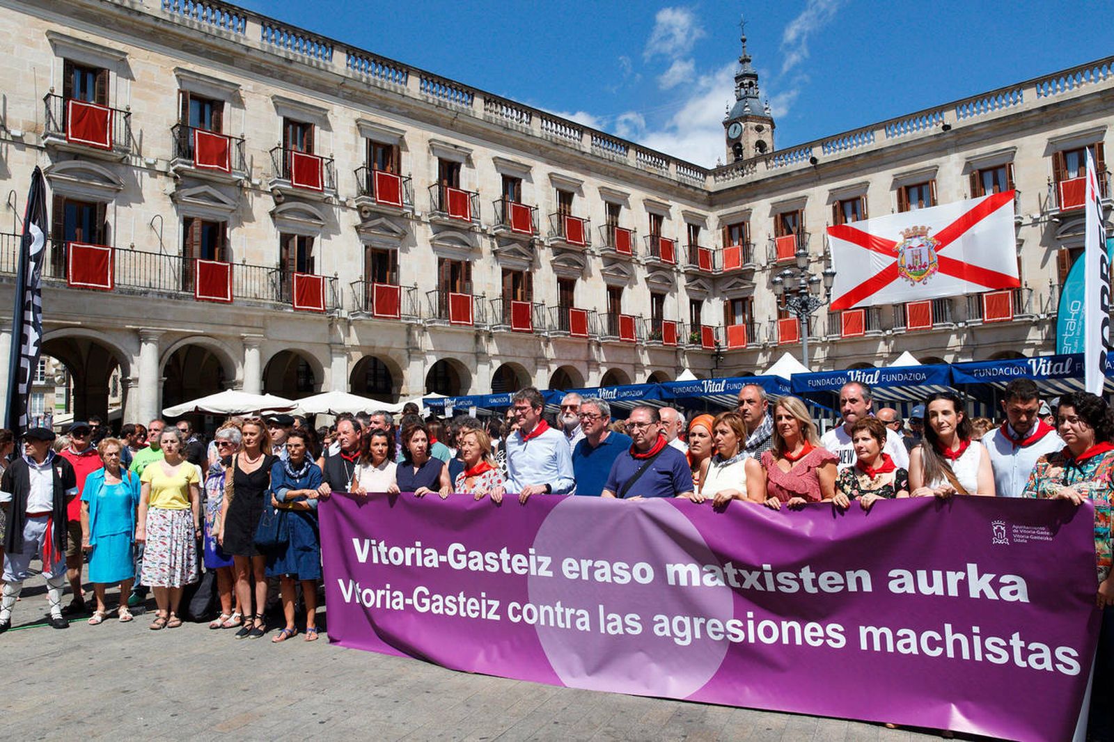 Concentración en Vitoria contra la violencia machista