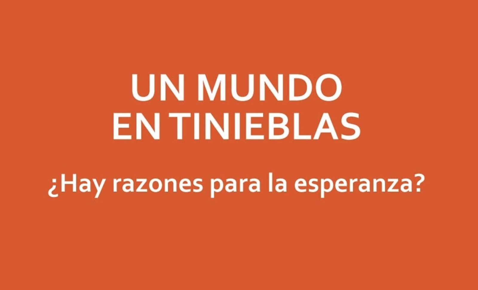 44 Congreso de Teología 'Un mundo en Tienieblas'