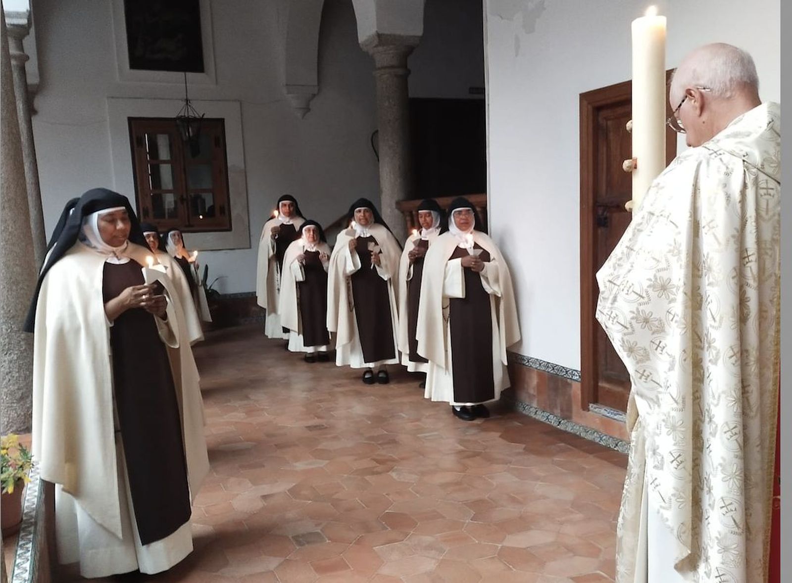 Celebración de la Pascua en el Convento de las Jerónimas de San Pablo, en Toledo