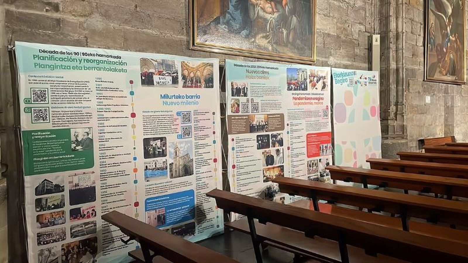 Exposición del 75 aniversario en la basílica de Begoña