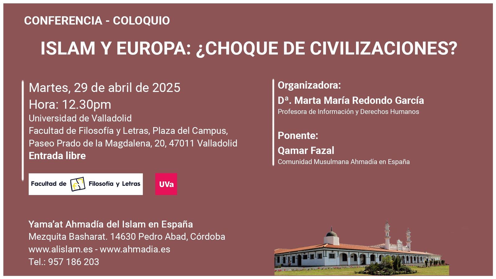 Cartel de la conferencia-coloquio