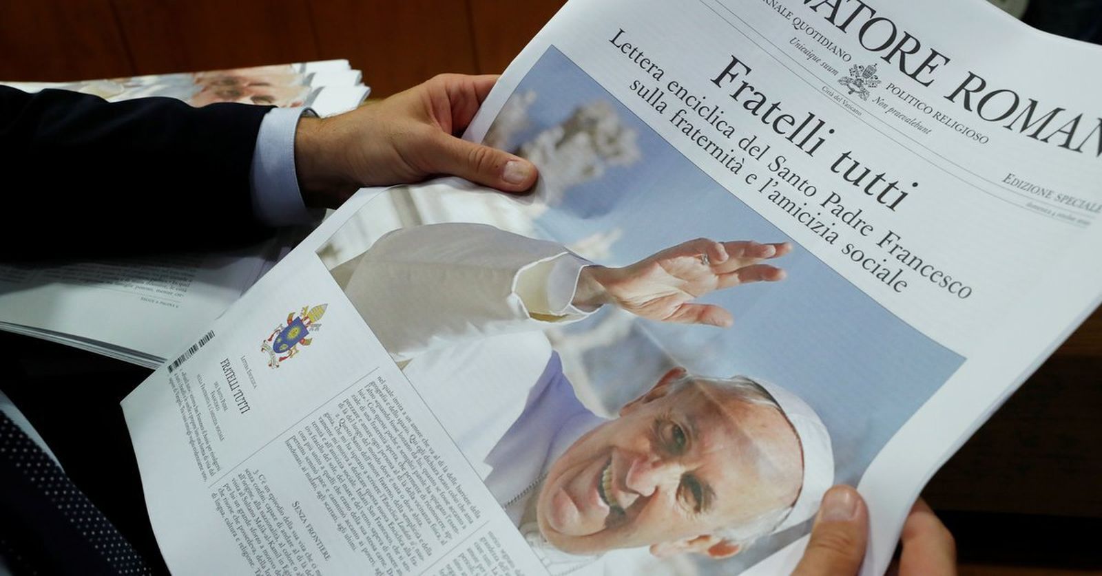 La nueva encíclica del Papa, en Osservatore Romano