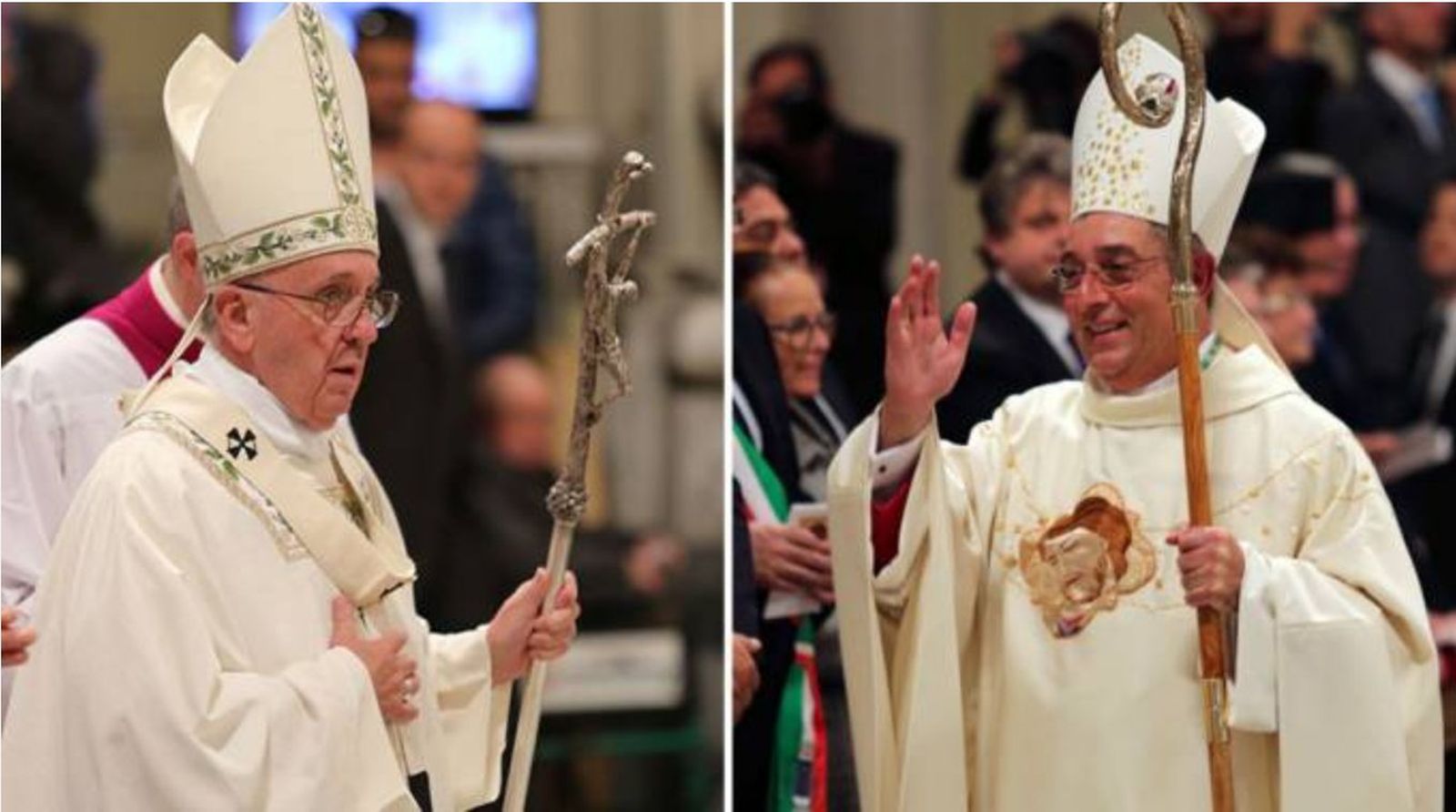 El Papa y el cardenal Angelo Donatis