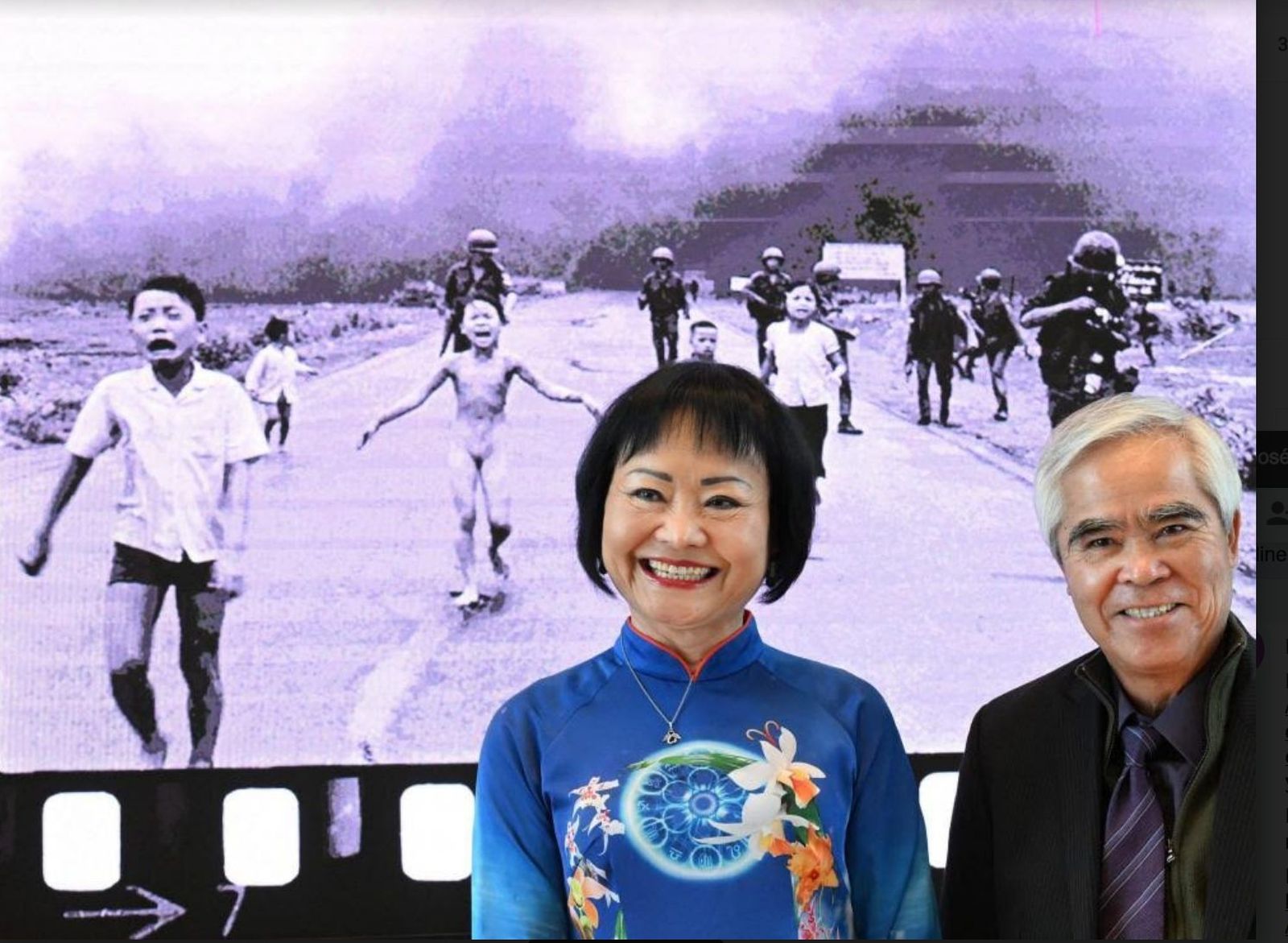 El fotoperiodista Huynh Cong Nick Ut y Kim