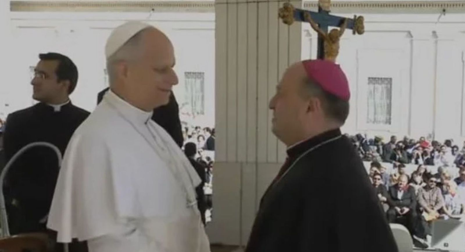 El Papa, con Francisco Prieto