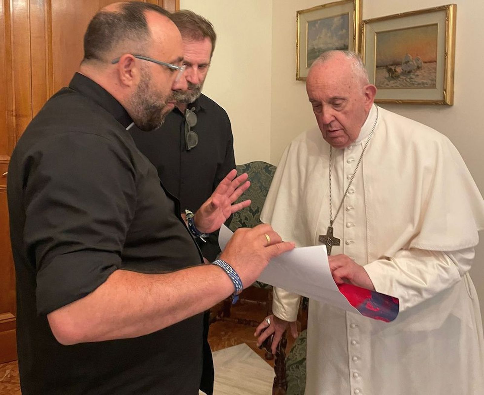 Toño Casado visita a Francisco
