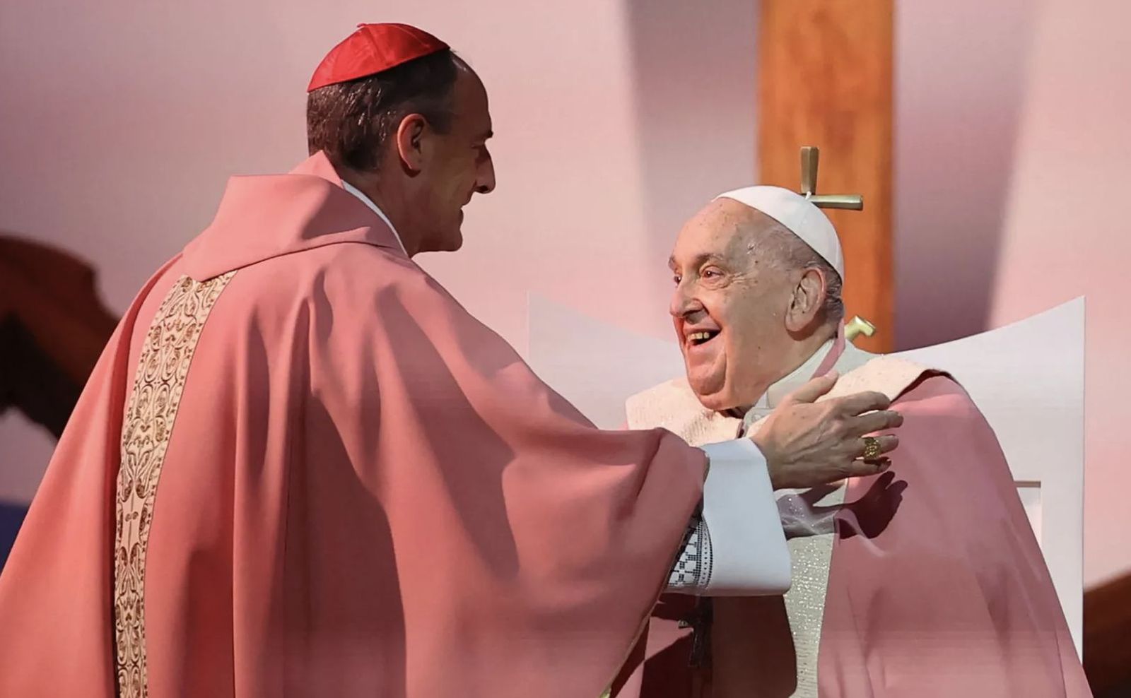 El Papa y el cardenal Bustillo