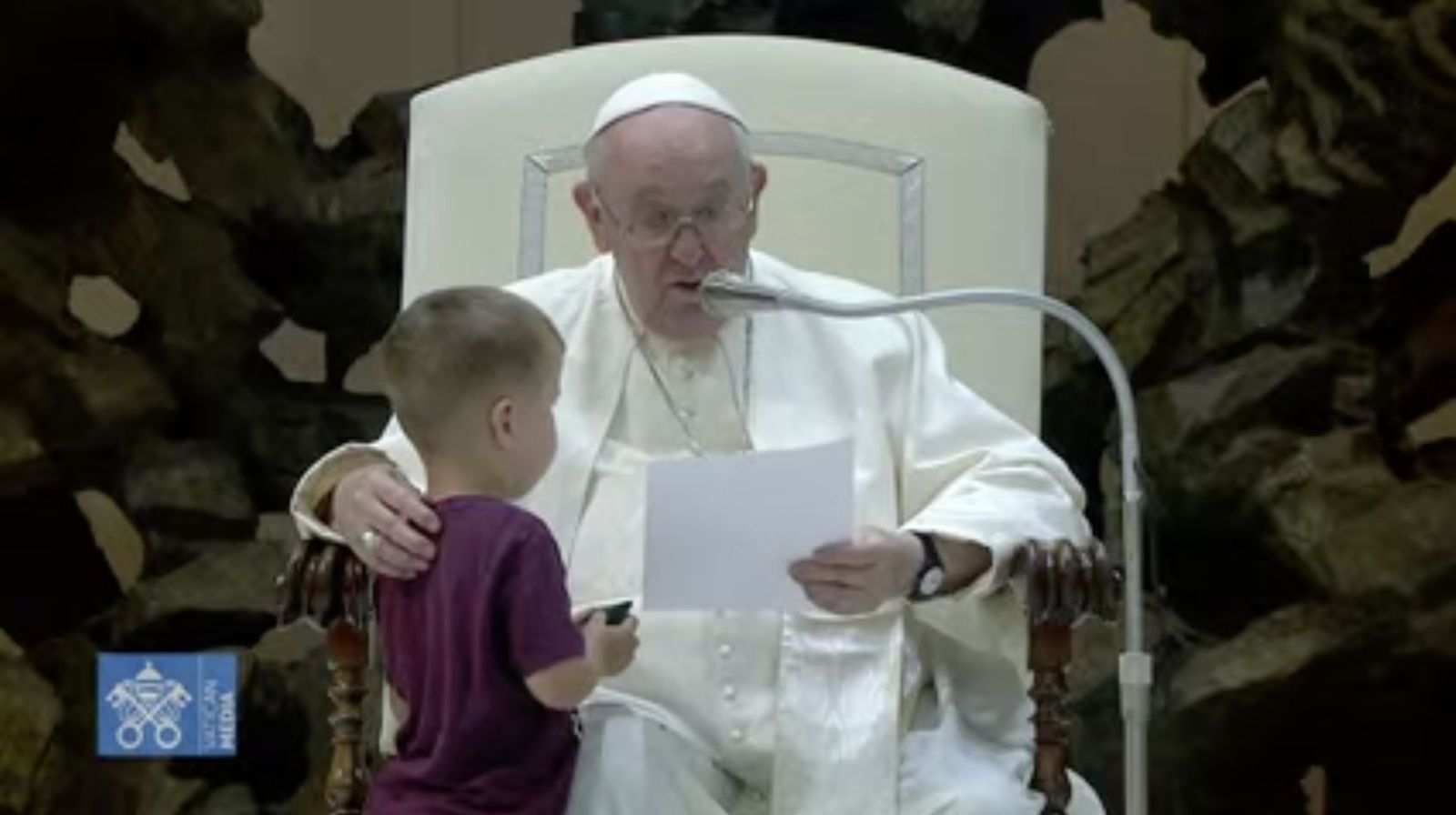 Francisco durante la audiencia