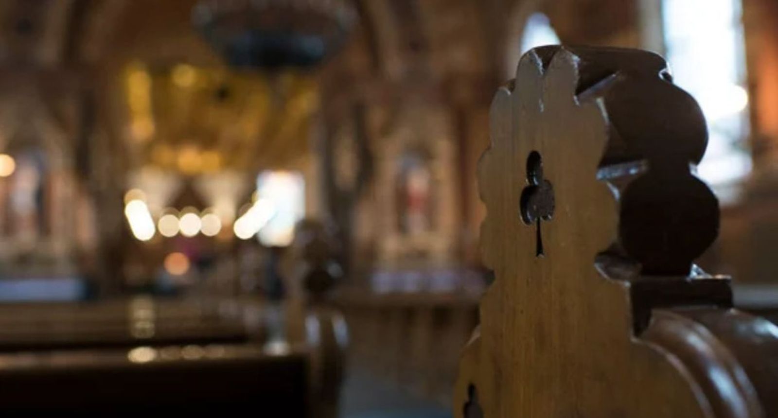 Interior de una iglesia en Estocolmo