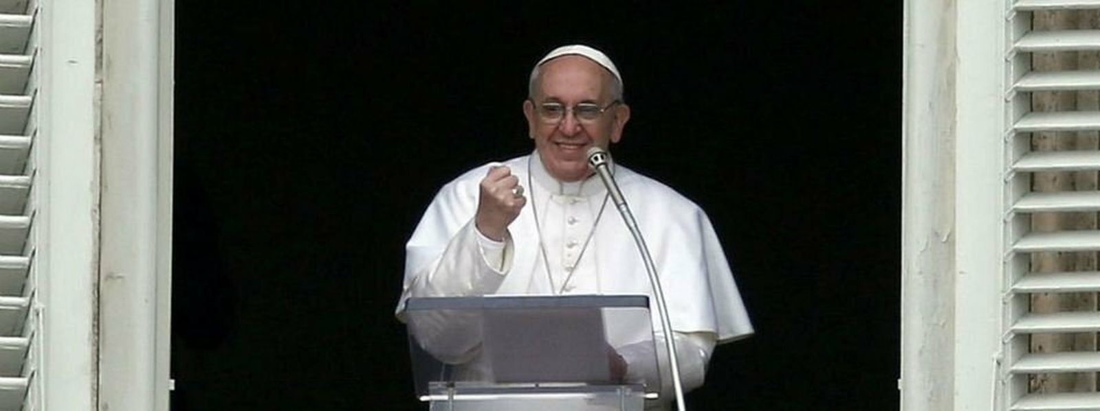 Gesto de fuerza del papa Francisco