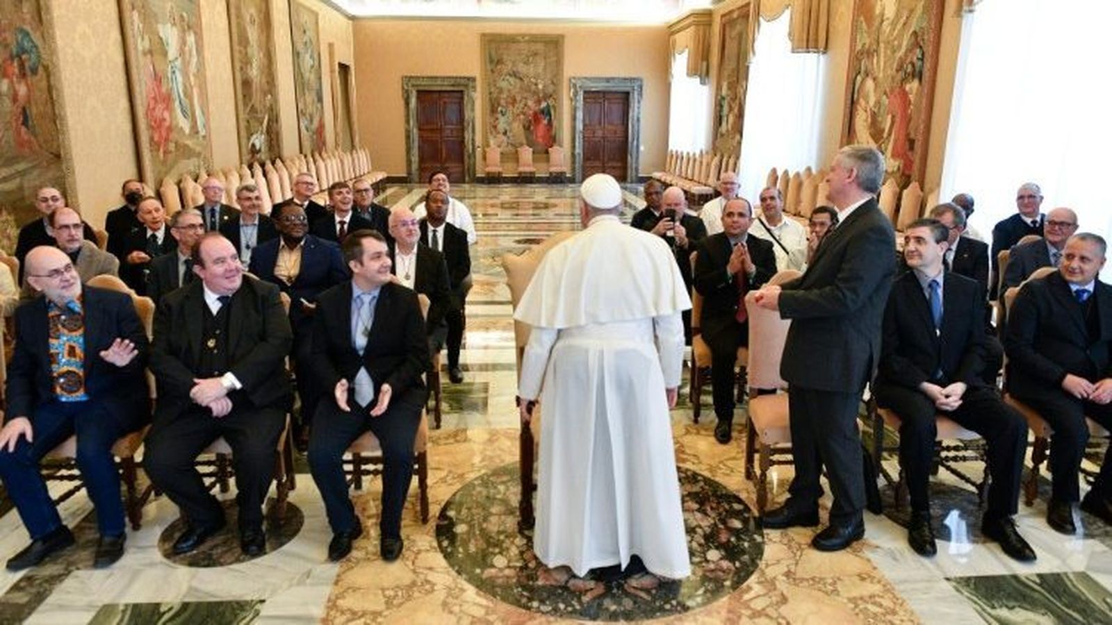 El Papa, con los maristas