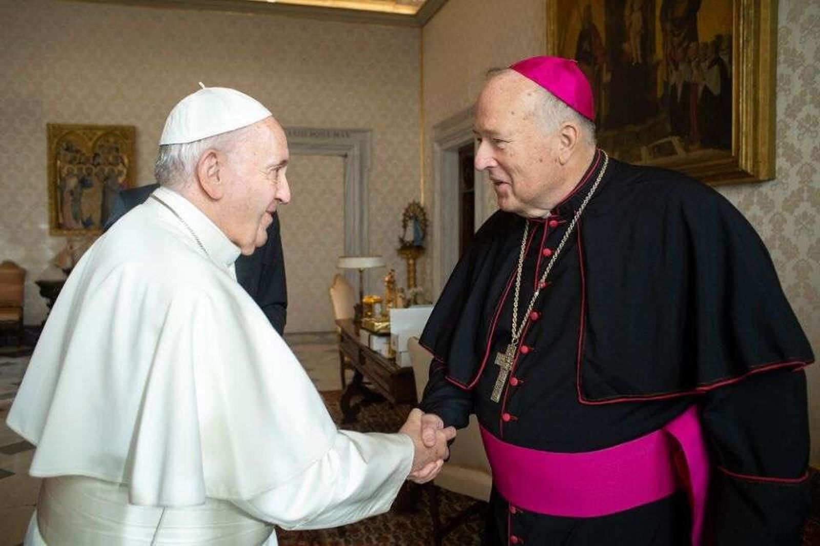McElroy, con el Papa Francisco