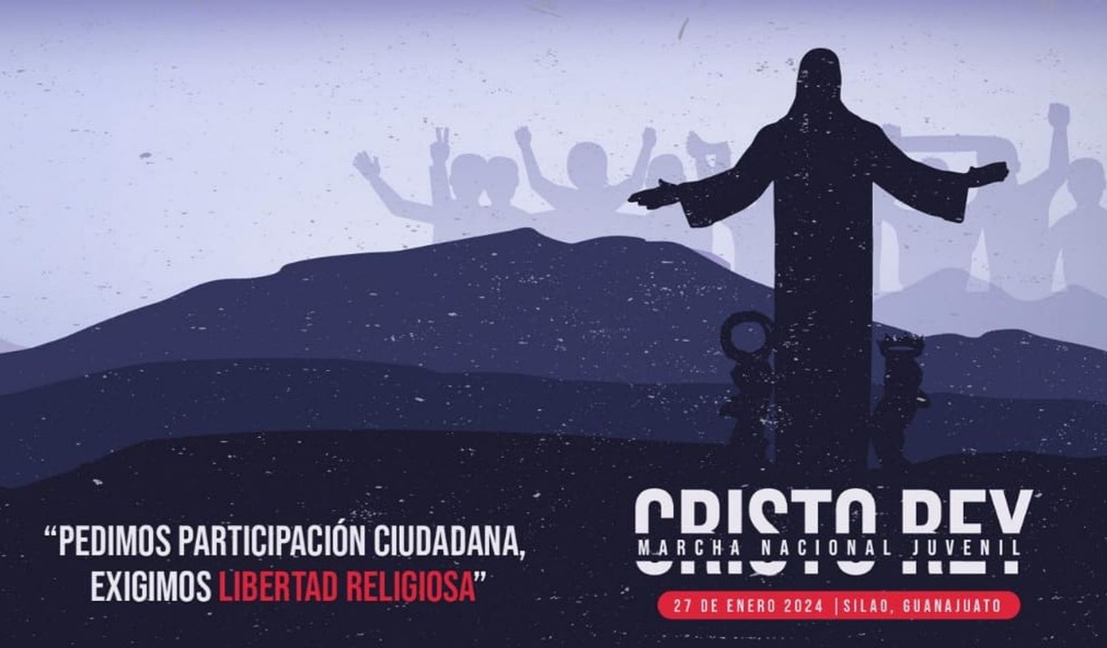 40 mil jóvenes se preparan para marchar a Cristo Rey para exigir libertad religiosa