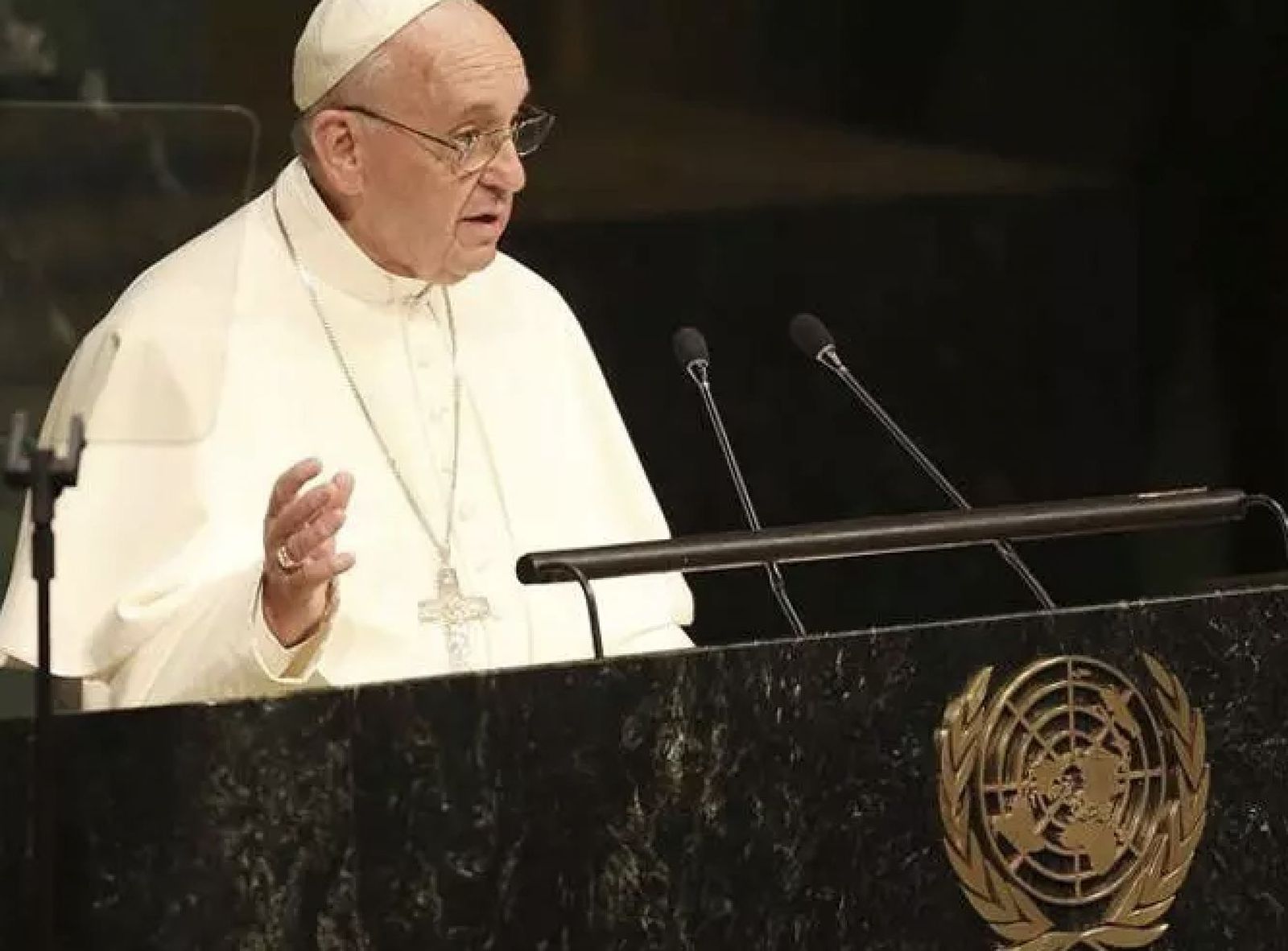 Francisco, en la ONU