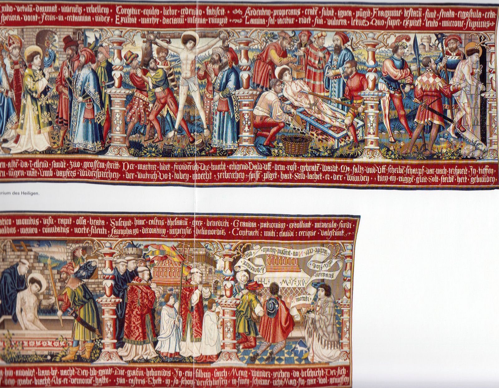 Algunos de los tapices hagiográficos de san Vicente mártir