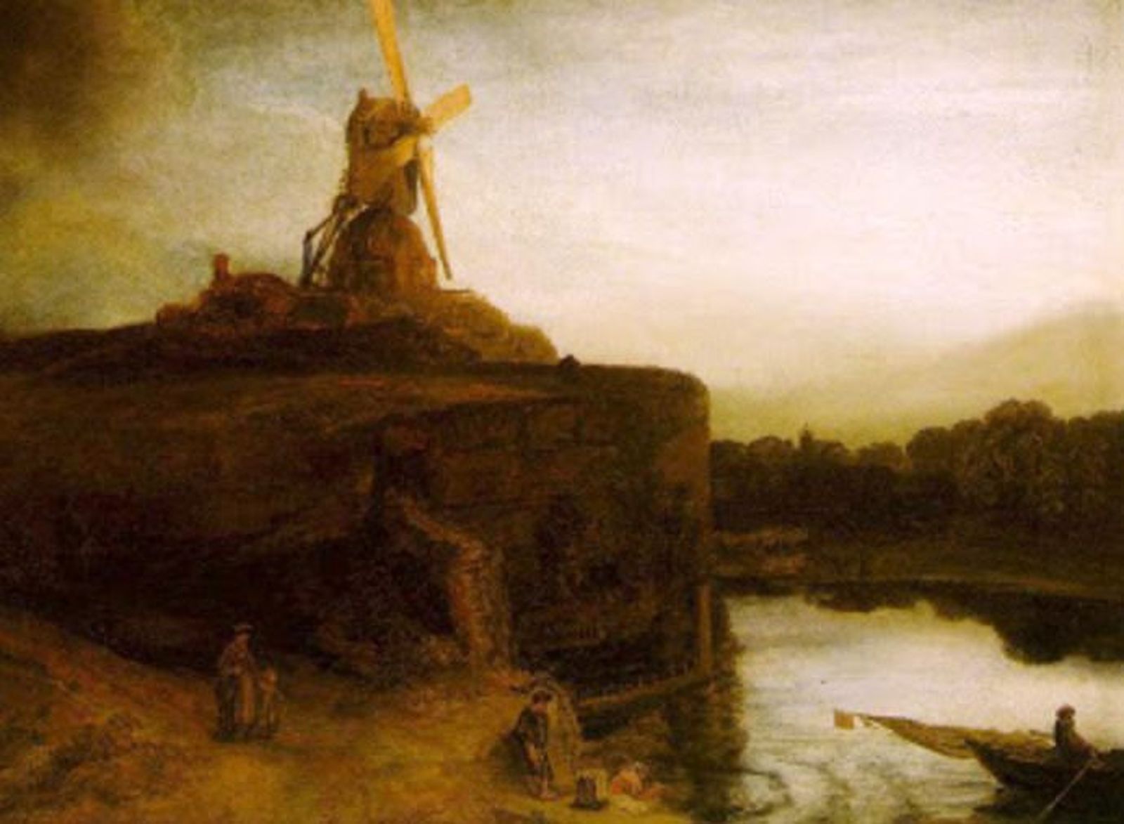 Detalle de 'El molino', Rembrandt