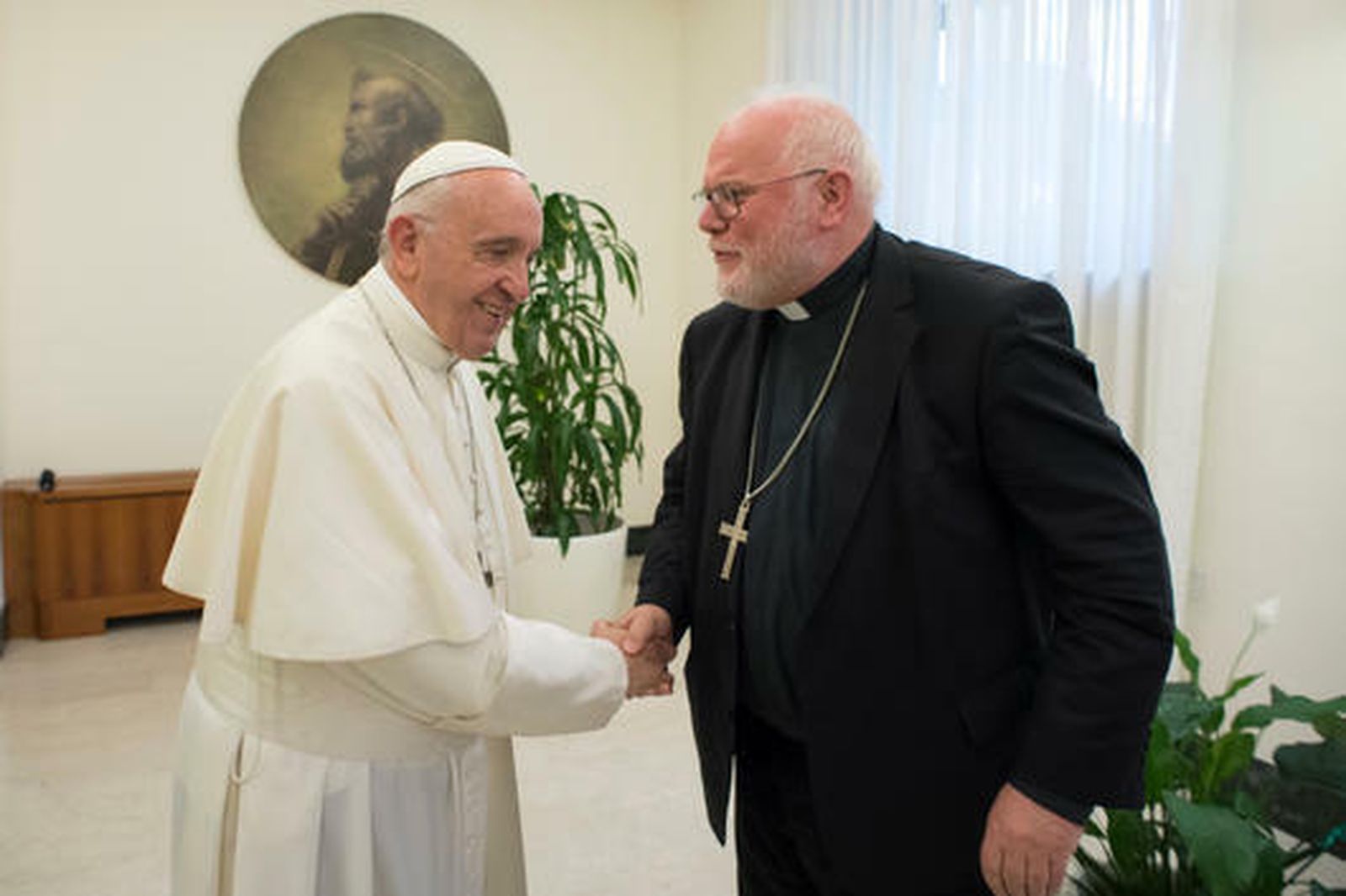 El Papa, con el cardenal Marx