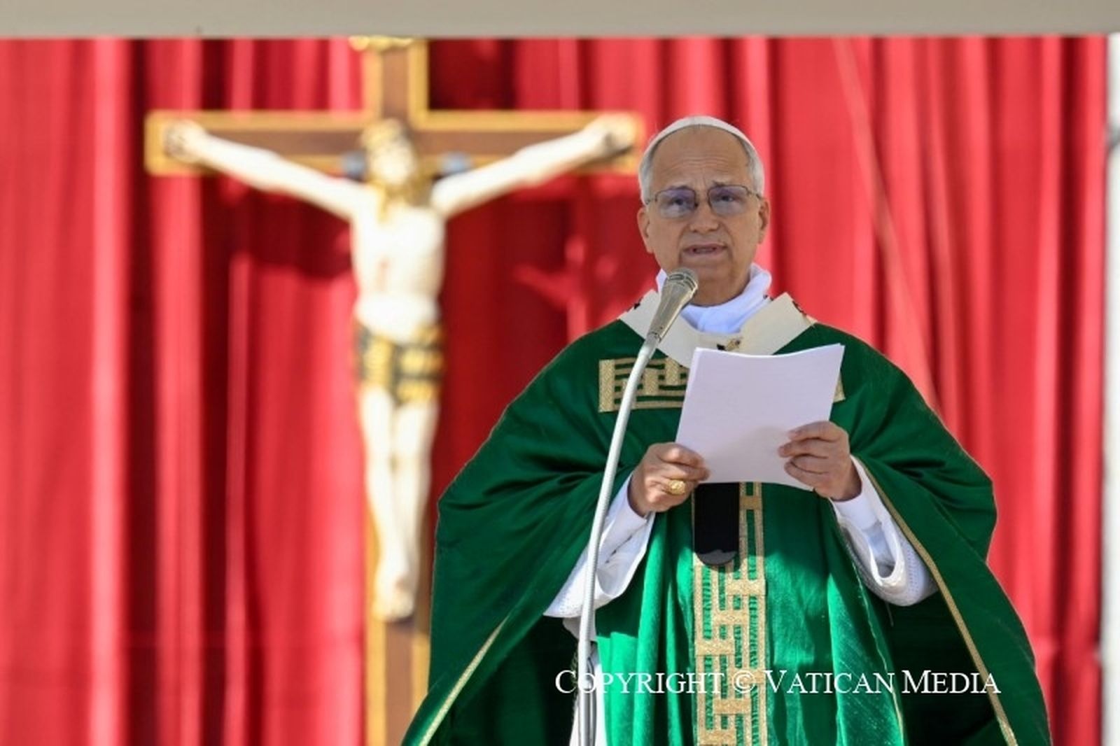 León XIV, durante el anuncio del doctorado de la Iglesia para Henry Newman